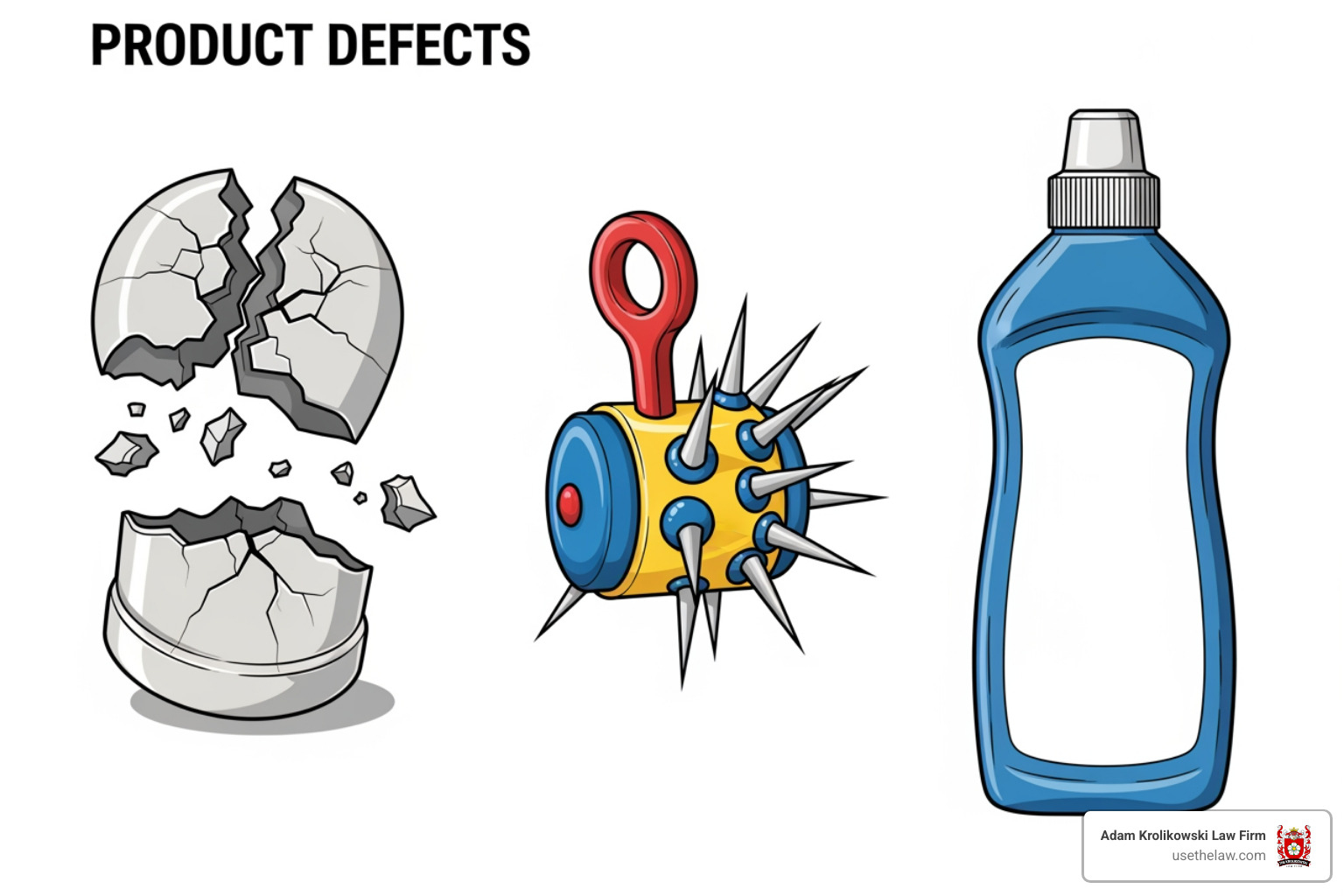 diagram showing the three types of product defects - product liability lawyer diagram showing the three types of product defects - product liability lawyer
