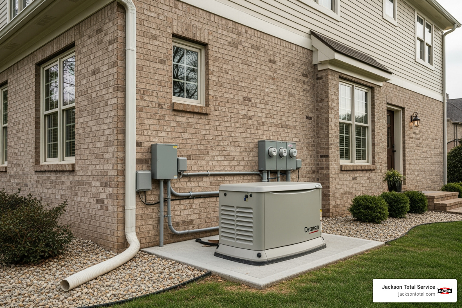 whole-home generator installed neatly beside a house - best electrical repair marco island fl