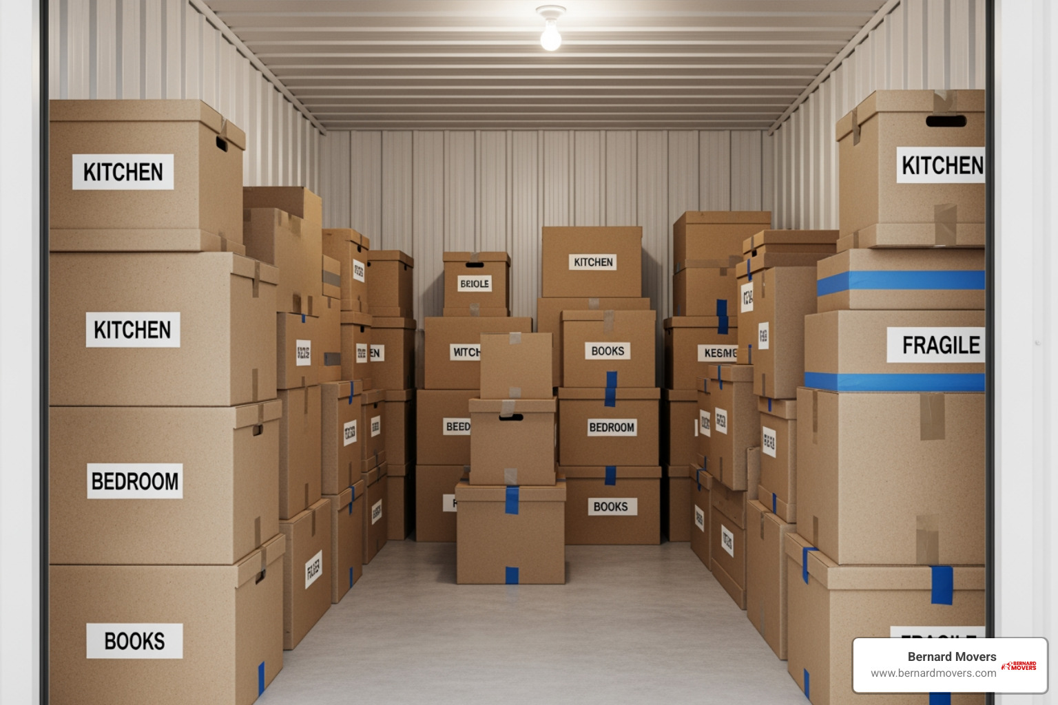 neatly packed and labeled boxes in a storage unit - budget storage and removals neatly packed and labeled boxes in a storage unit - budget storage and removals