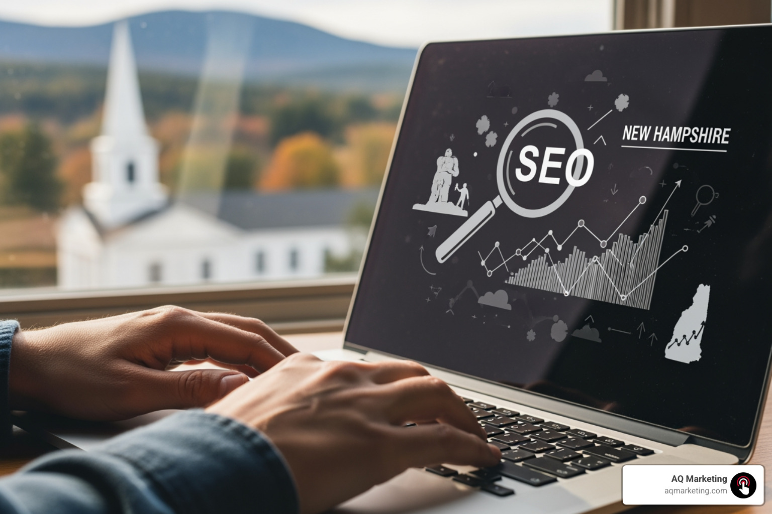 Map highlighting Southern New Hampshire and the Merrimack Valley - NH SEO company Map highlighting Southern New Hampshire and the Merrimack Valley - NH SEO company