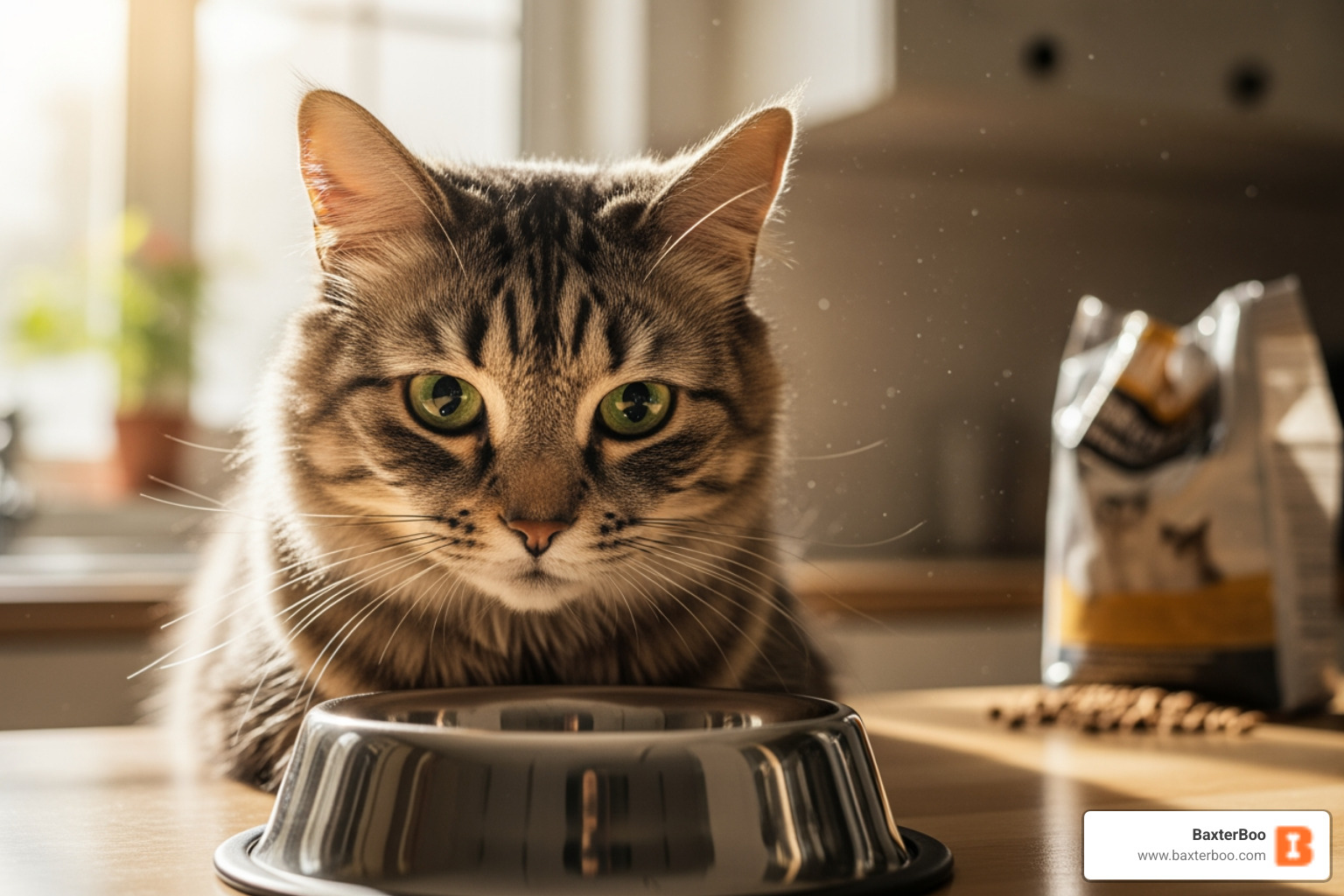 cat looking sad at empty food bowl - appetite stimulant for cats cat looking sad at empty food bowl - appetite stimulant for cats