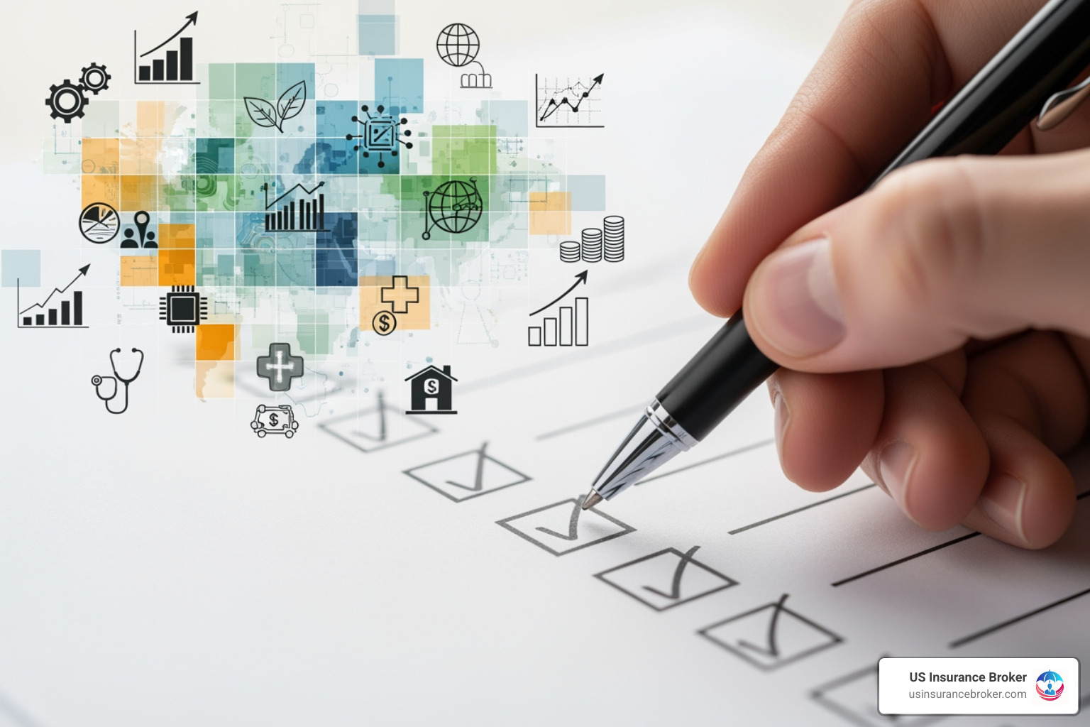 checklist showing factors like industry, location, and coverage limits - public liability insurance quotes for self employed