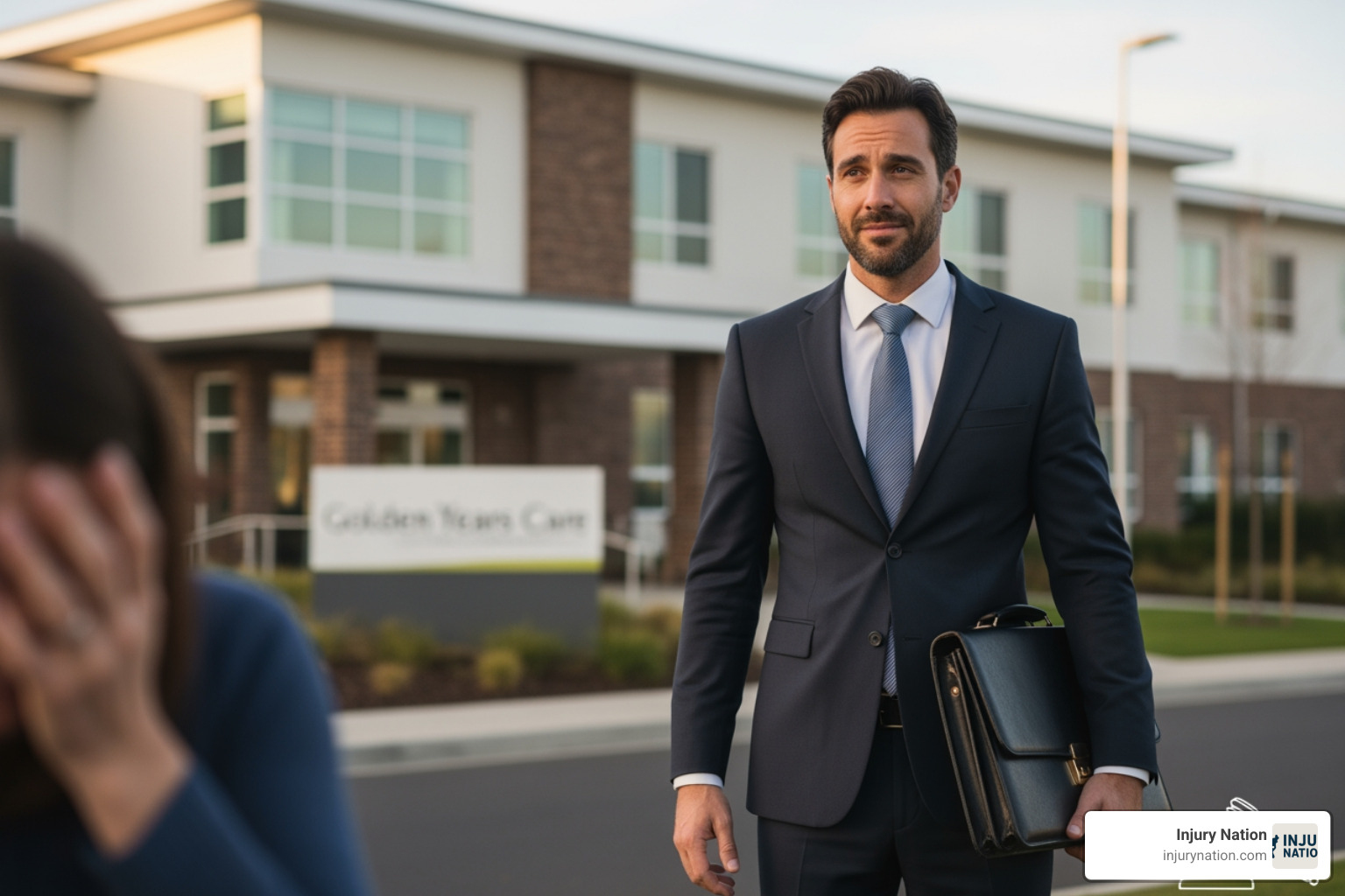 A person taking notes and photos on their phone, documenting evidence of neglect in a nursing home room. - nursing home negligence lawyer near me