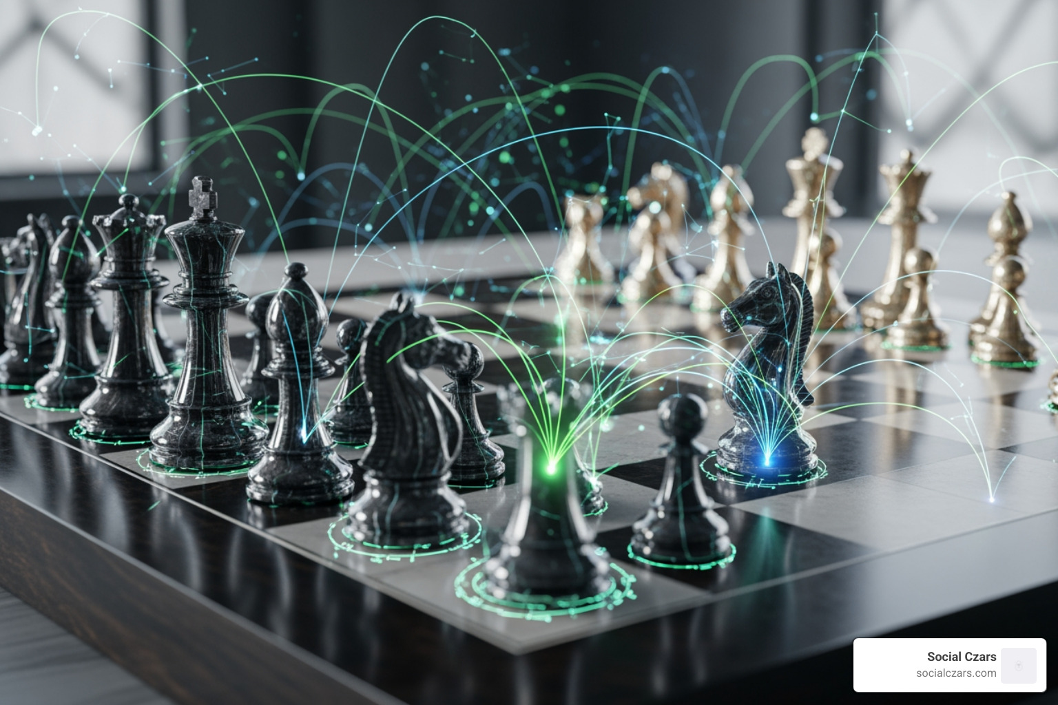 chess board symbolizing complex digital strategy - Crisis SEO for Lawyers