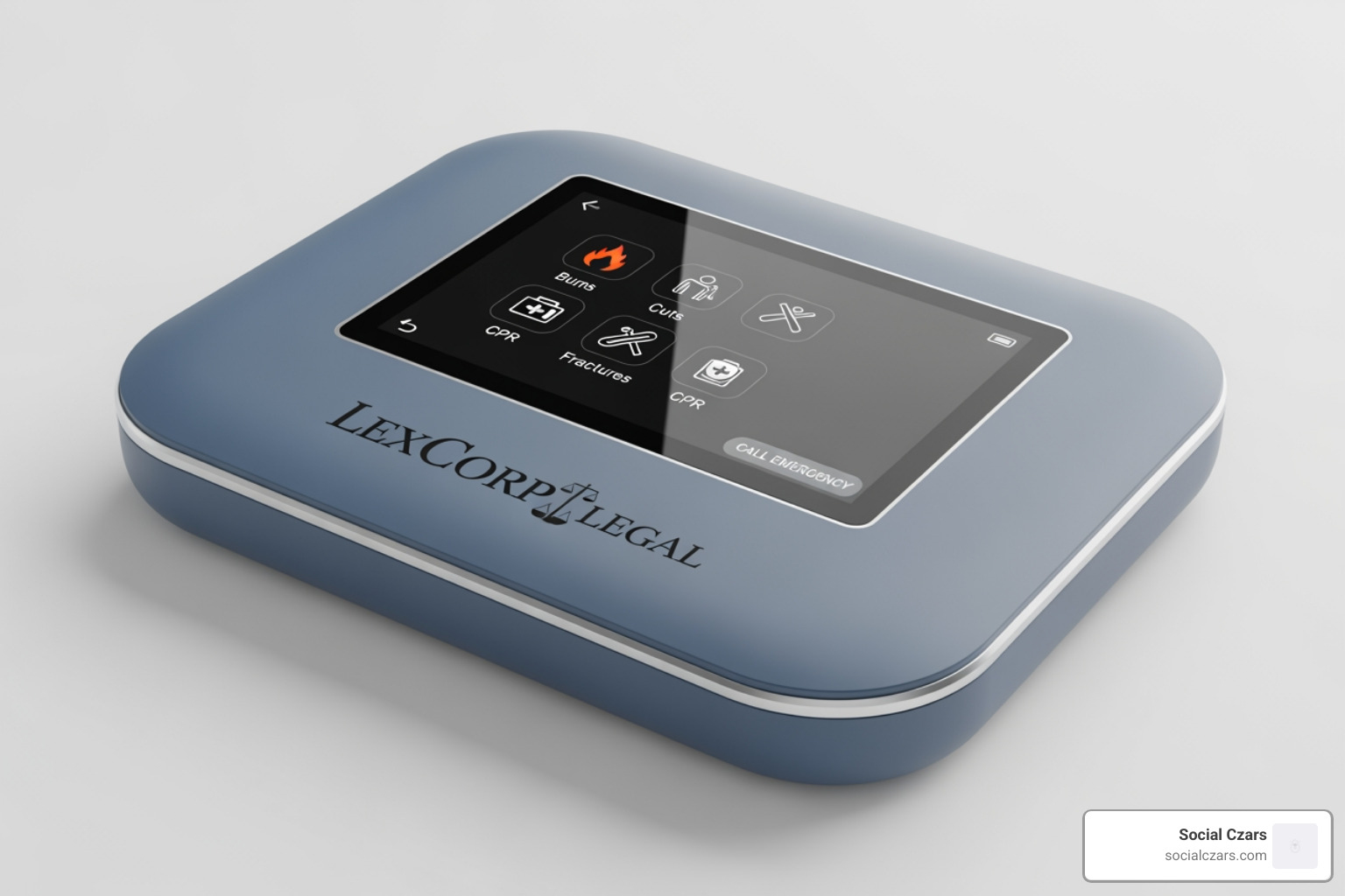 digital first-aid kit with a law firm's logo - Crisis SEO for Lawyers