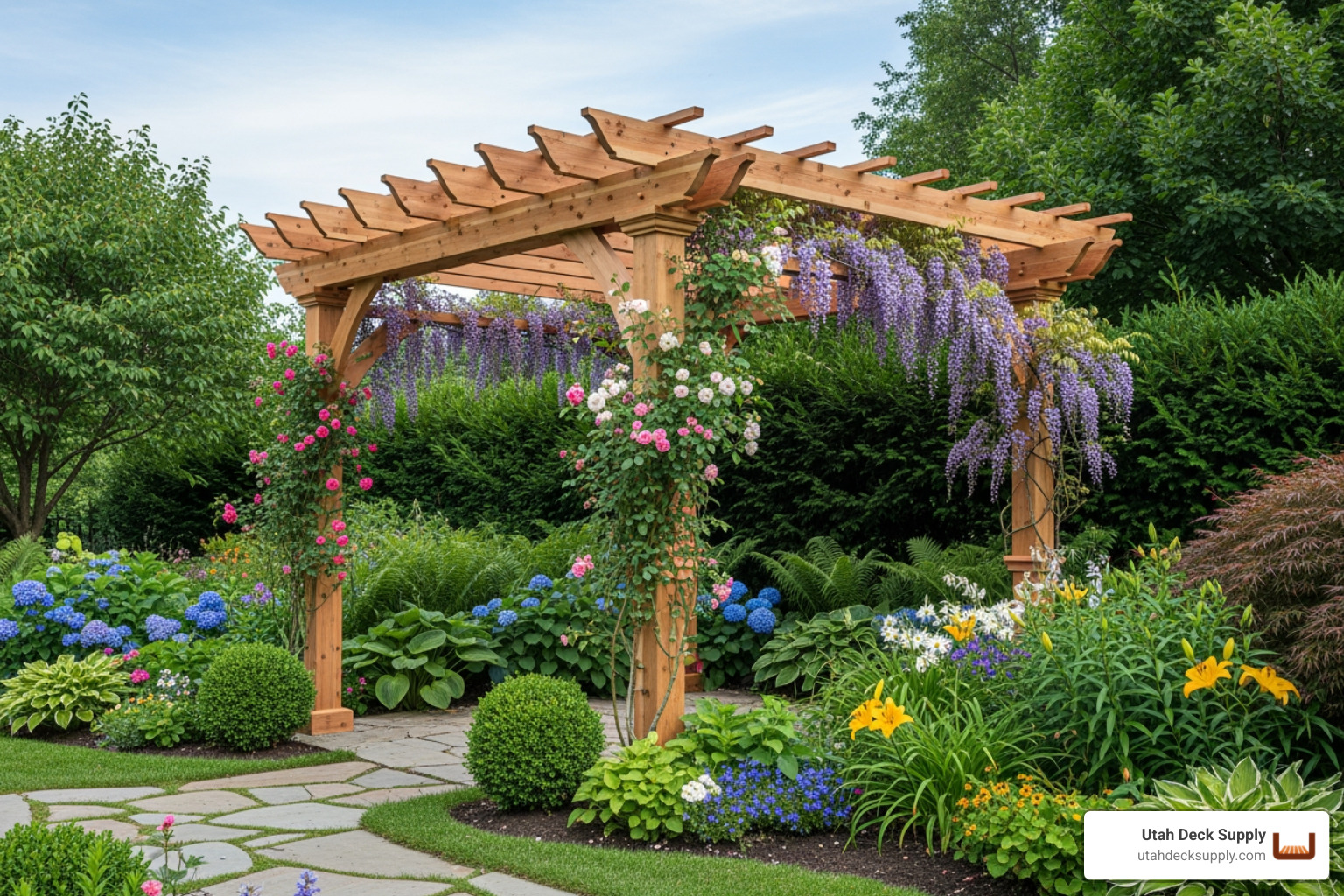 freestanding wood pergola in a garden. - pergola kits 10x12 freestanding wood pergola in a garden. - pergola kits 10x12