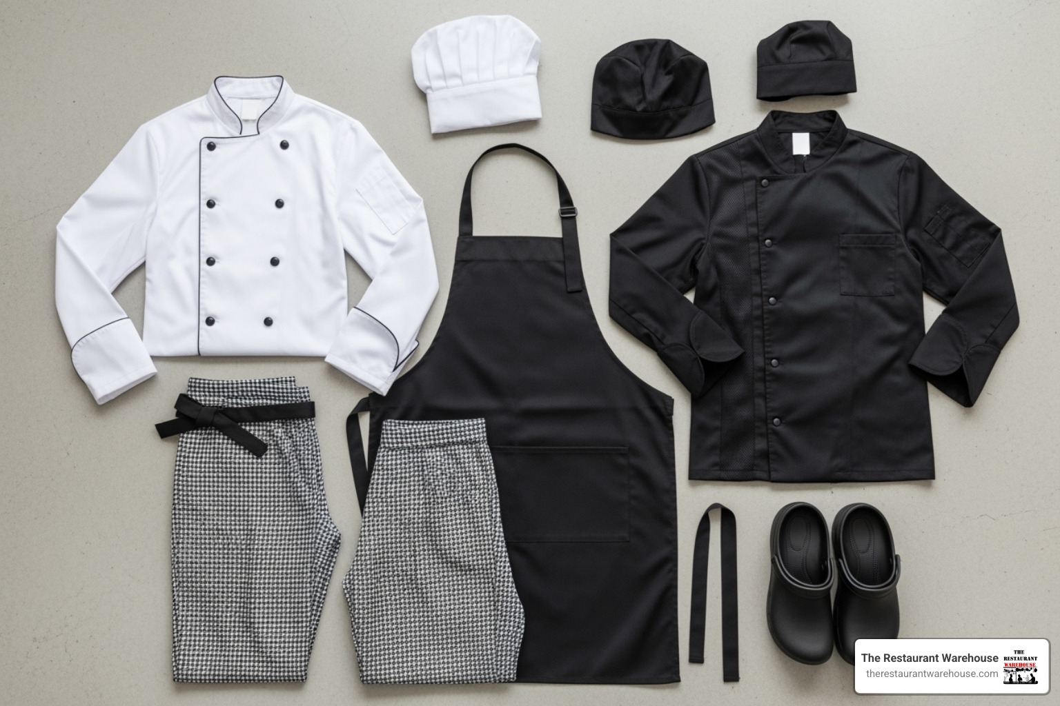 variety of chef uniform pieces - discount chef uniforms