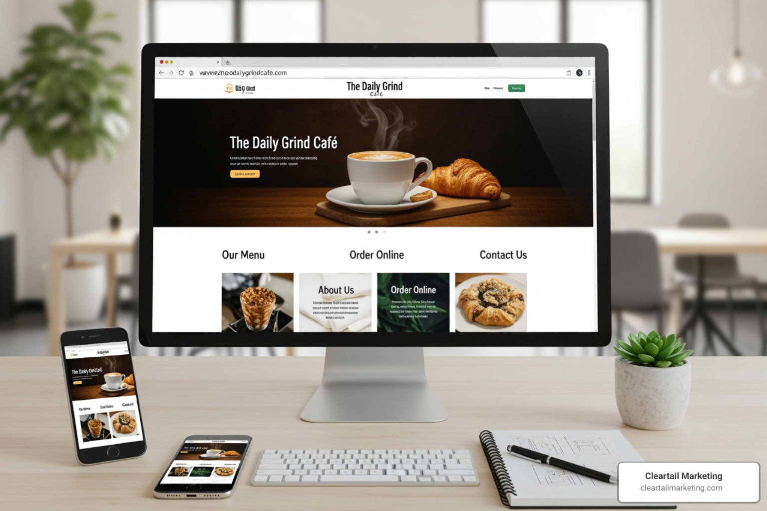 A COLLAGE OF BEAUTIFUL SMALL BUSINESS WEBSITES - WEBSITE DESIGN FOR LOCAL BUSINESS