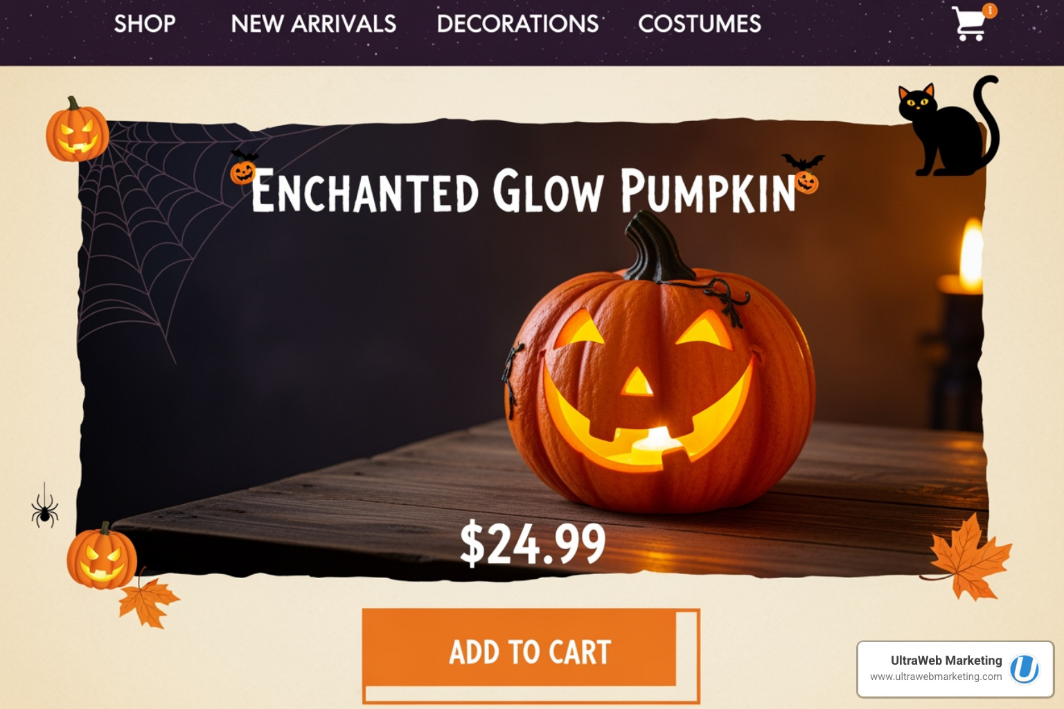 Product page layout featuring a product with clear pricing and an 'Add to Cart' button - Ecommerce Website Design Product page layout featuring a product with clear pricing and an 'Add to Cart' button - Ecommerce Website Design