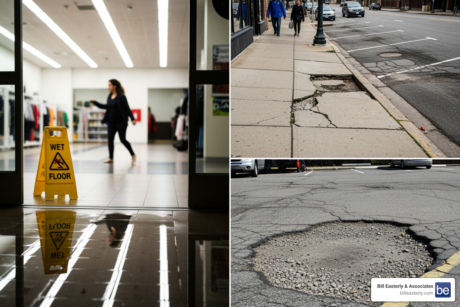 Common slip and fall locations in Middle Tennessee - slip & fall attorneys