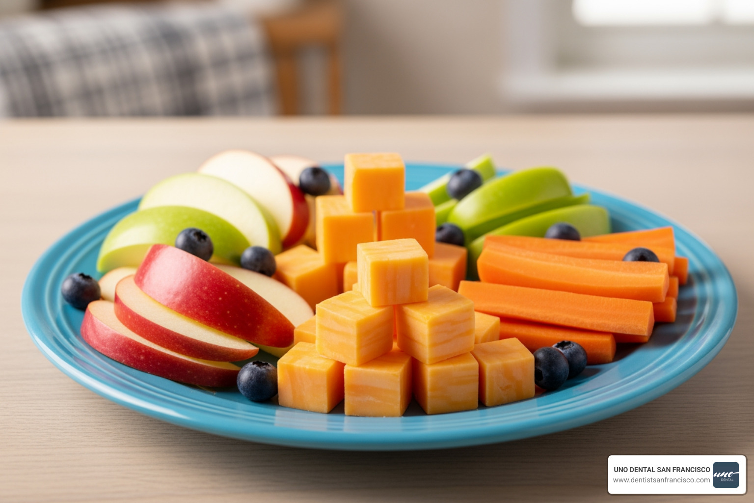 healthy snacks for kids like apple slices, cheese, and carrots - kids dental health tips healthy snacks for kids like apple slices, cheese, and carrots - kids dental health tips