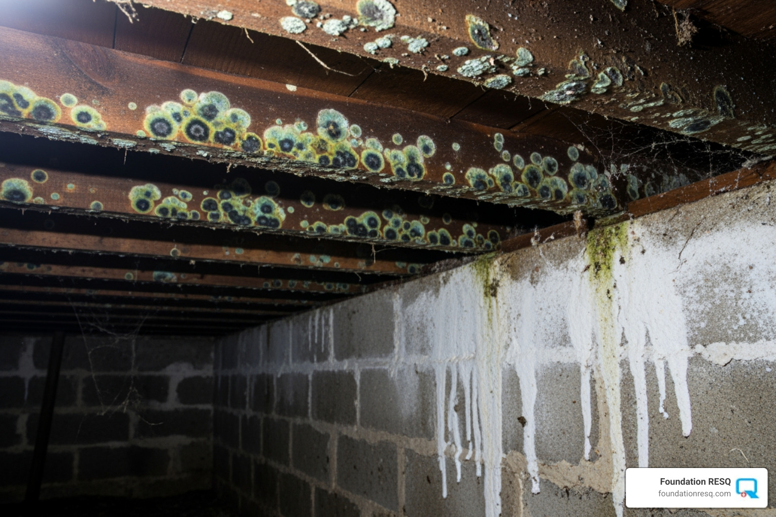 mold spots on joists and efflorescence on walls - crawl space waterproofing cost mold spots on joists and efflorescence on walls - crawl space waterproofing cost
