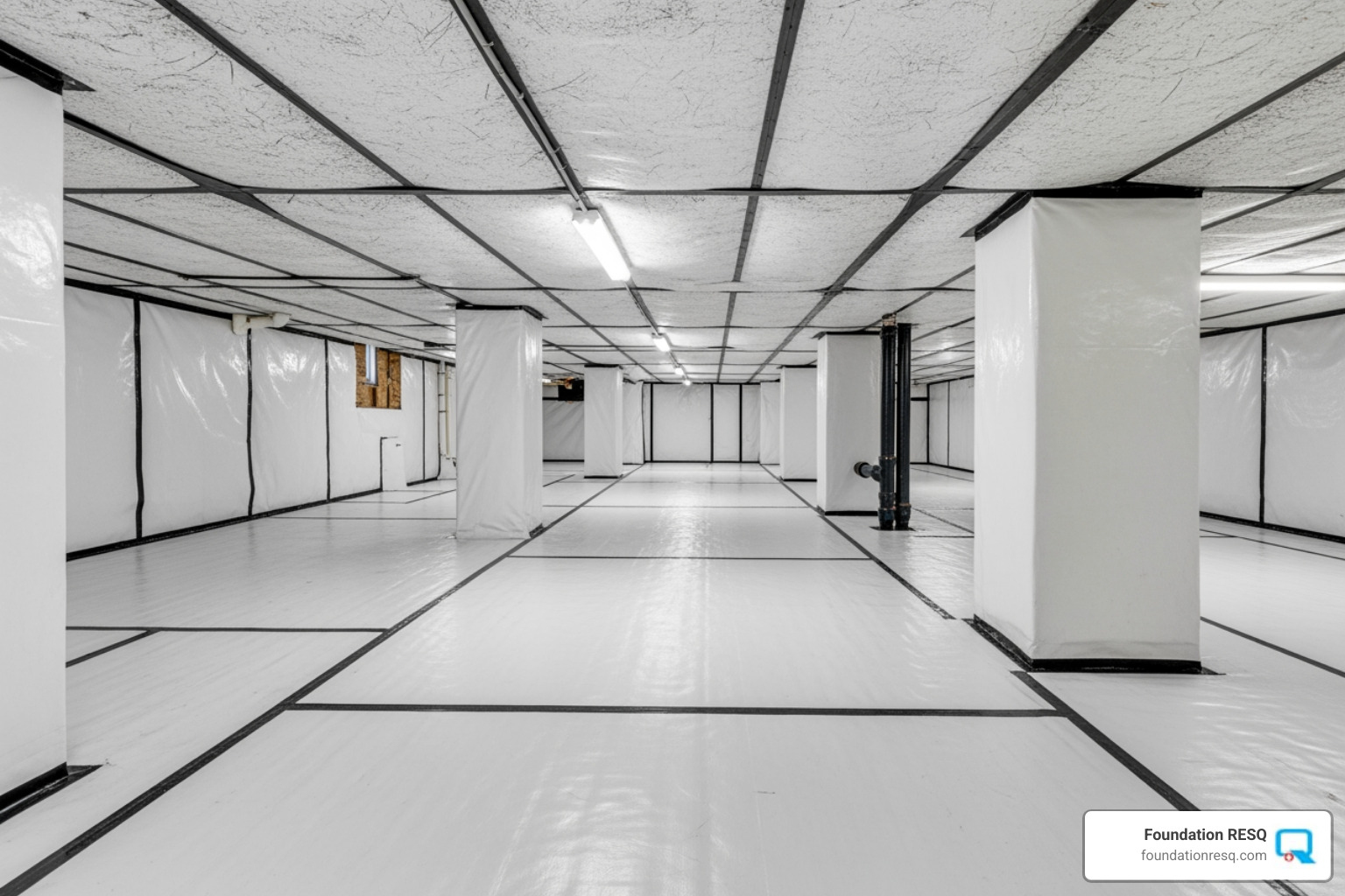 clean, encapsulated crawl space - crawl space repair estimates