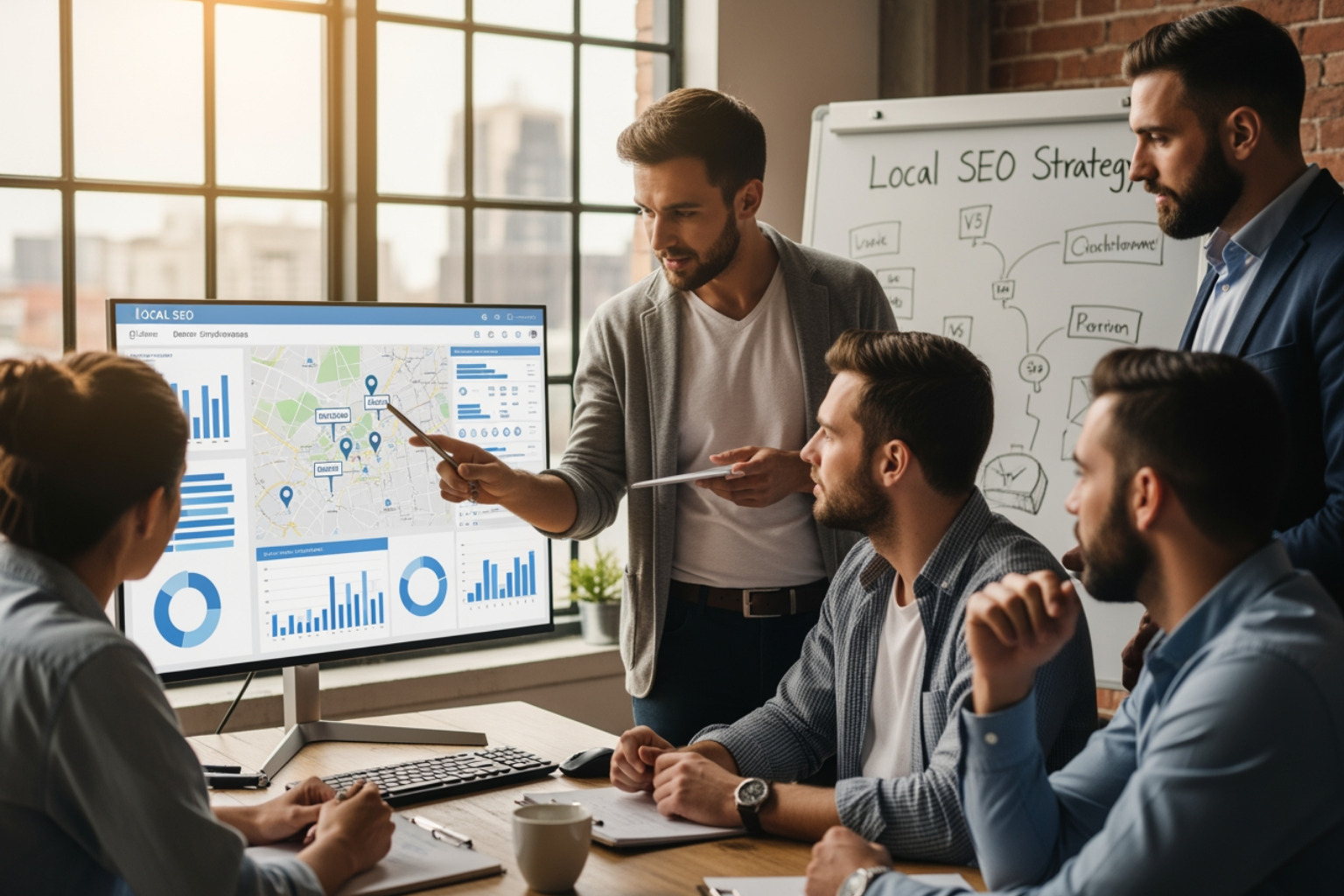 optimized Google Business Profile on a phone screen - local seo firm