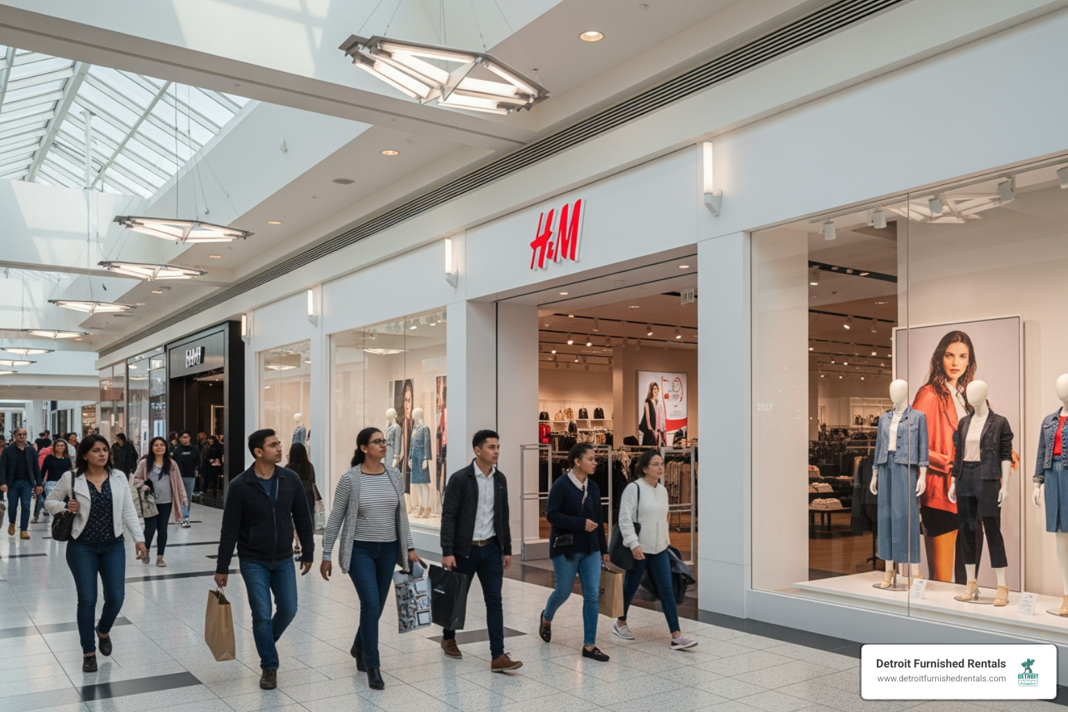 H&M storefront at Macomb Mall - macomb mall gratiot avenue roseville mi