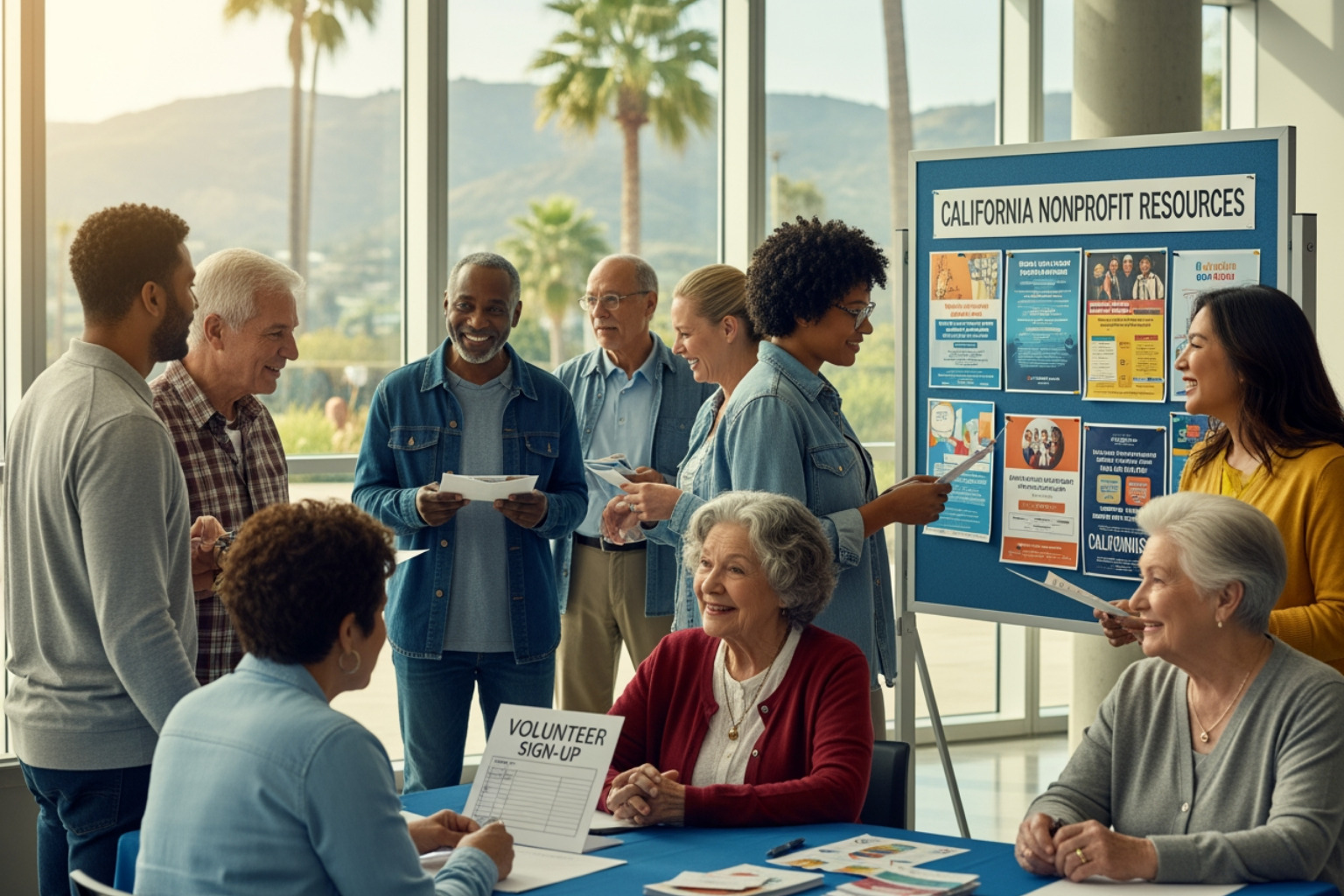 community health fair with various nonprofit booths - california nonprofit resources