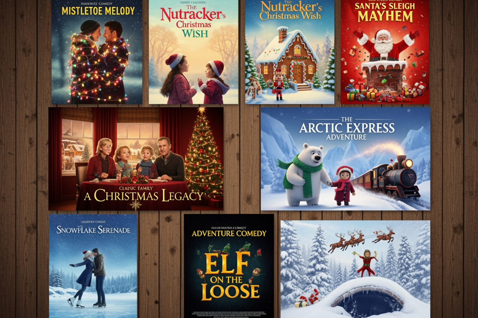 Collage of posters from different Christmas movie genres like romance, comedy, and family favorites. - christmas movies Collage of posters from different Christmas movie genres like romance, comedy, and family favorites. - christmas movies