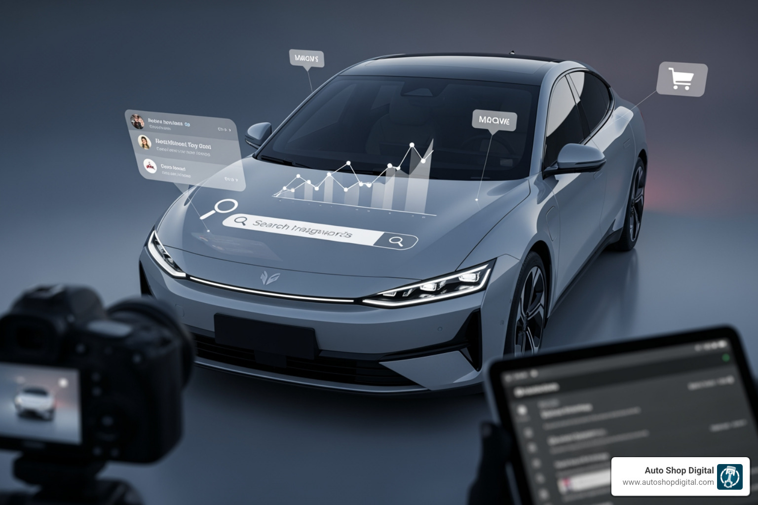 Traditional ad costs vs content marketing ROI over time - Automotive content marketing