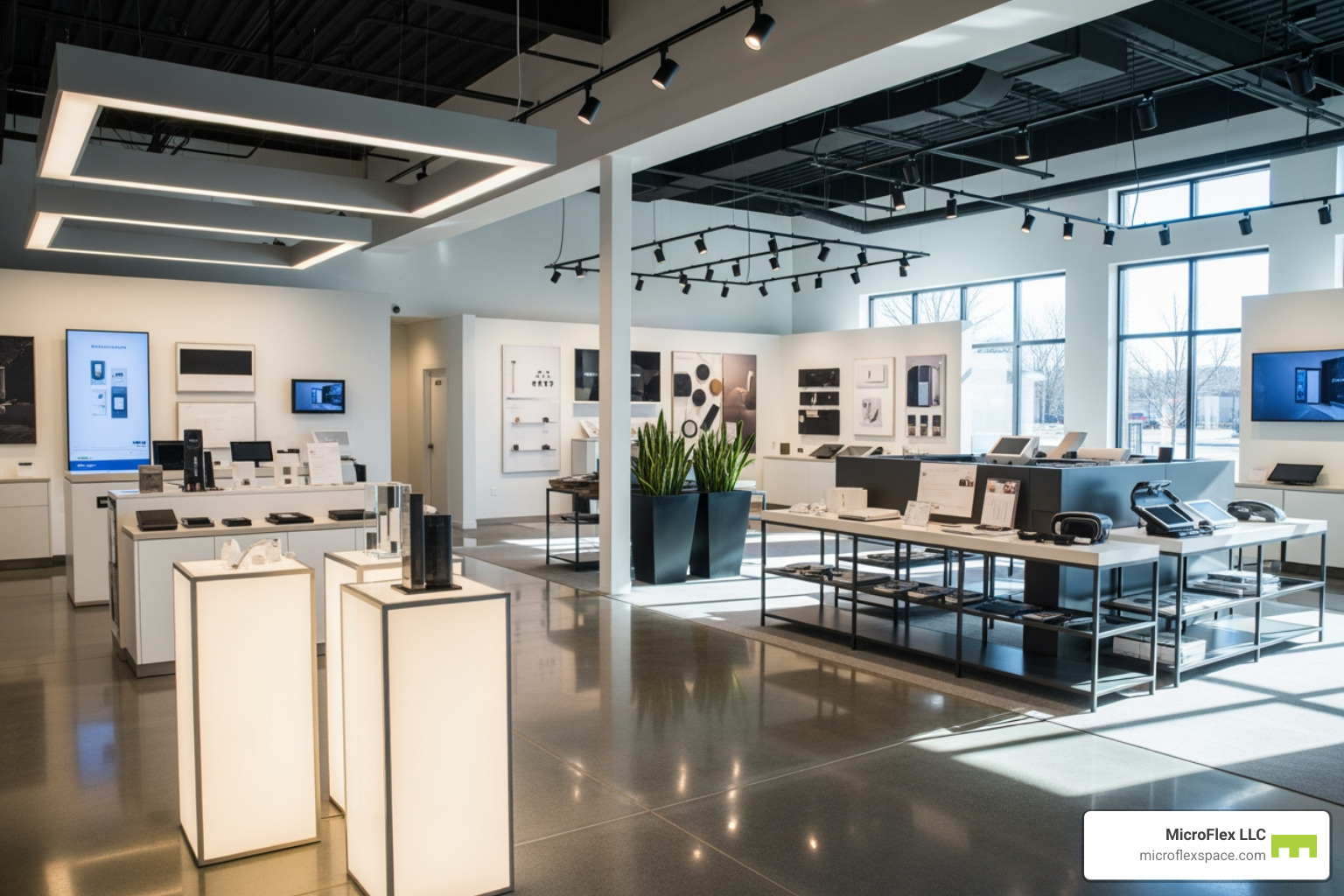 well-organized showroom interior with excellent lighting - showroom space Birmingham well-organized showroom interior with excellent lighting - showroom space Birmingham