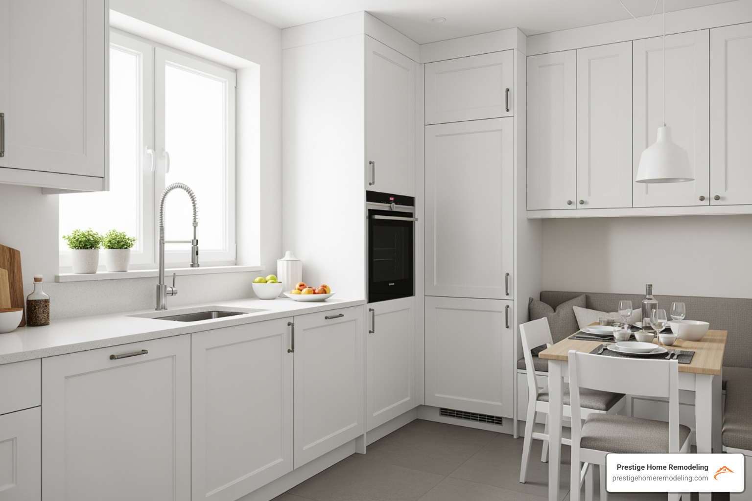 floor-to-ceiling cabinets in a small kitchen - small kitchen design ideas