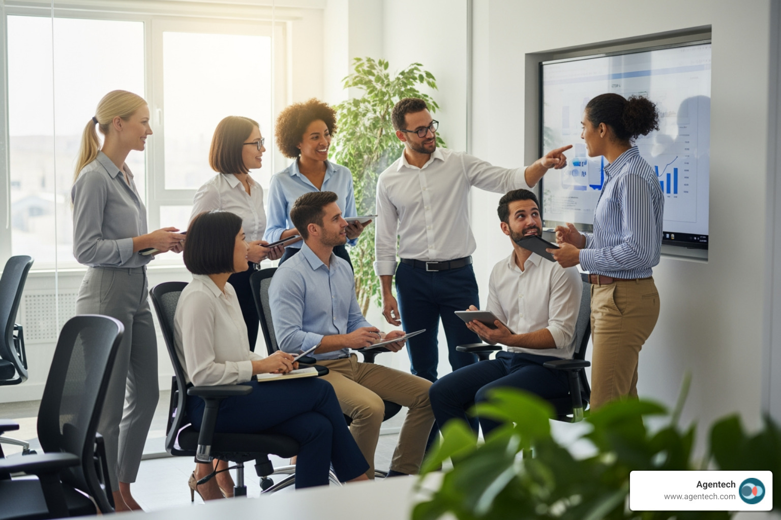 diverse team of P&C insurance professionals collaborating - insurance document processing automation