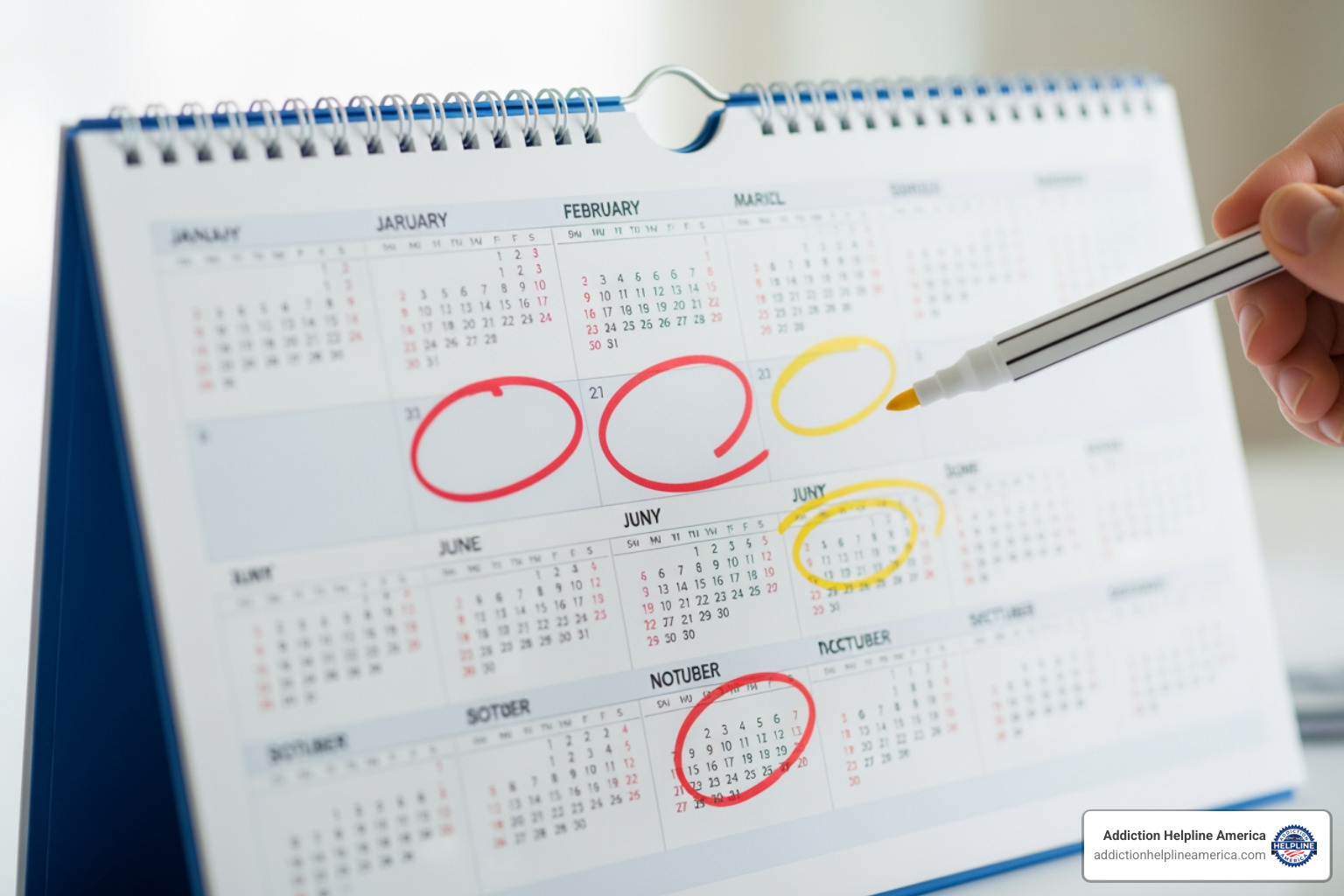 A calendar with several days marked off, symbolizing sobriety milestones and the passage of time in recovery - 12 step program support A calendar with several days marked off, symbolizing sobriety milestones and the passage of time in recovery - 12 step program support