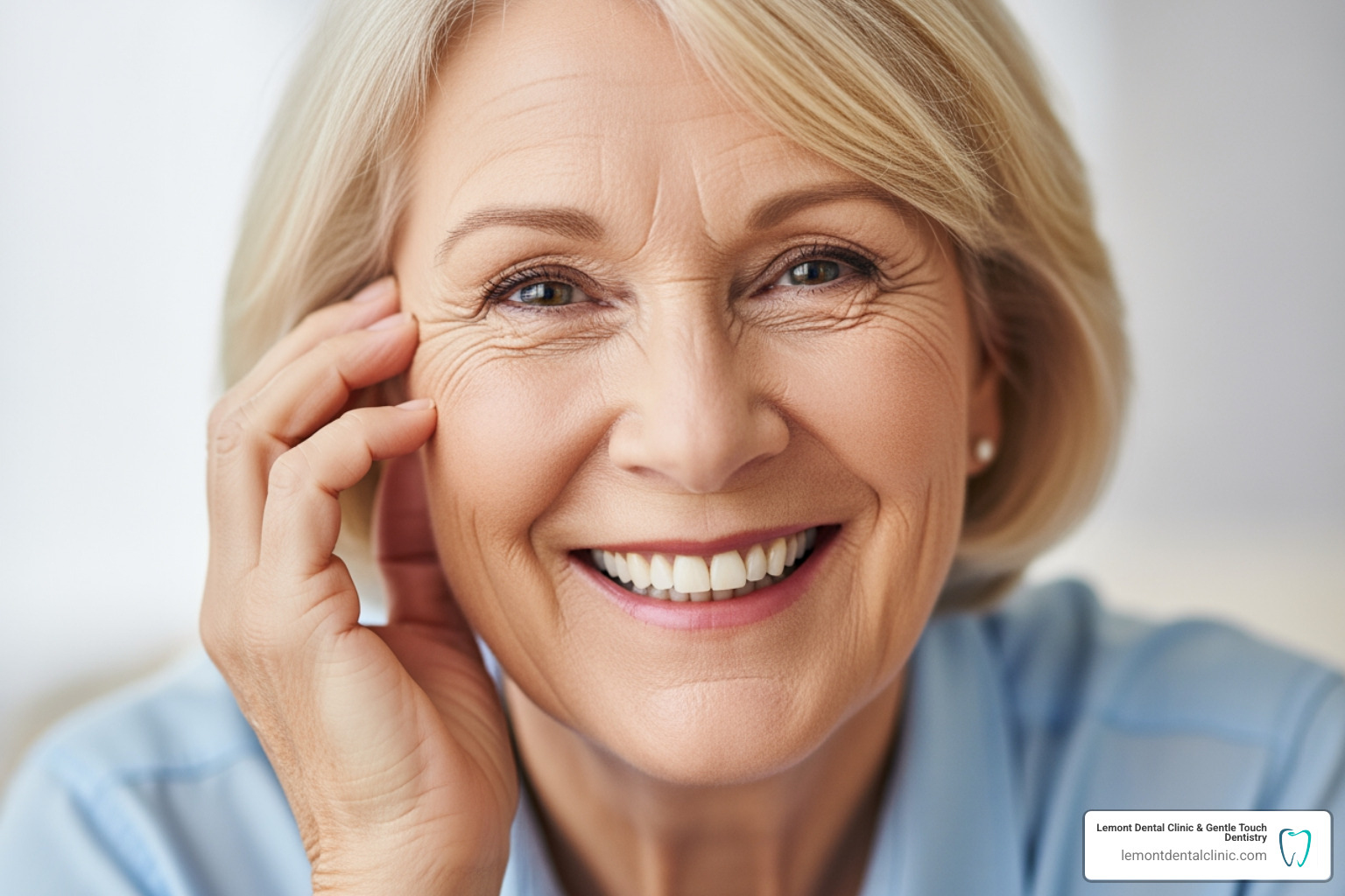 patient happily smiling with new dentures - types of denture teeth patient happily smiling with new dentures - types of denture teeth