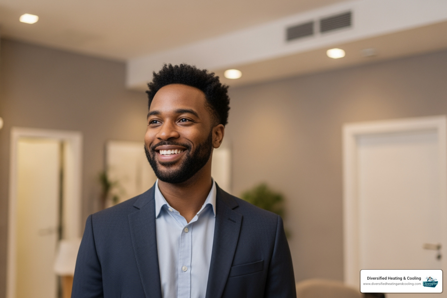 A satisfied business owner in a comfortable commercial space - commercial hvac service in cathedral city ca