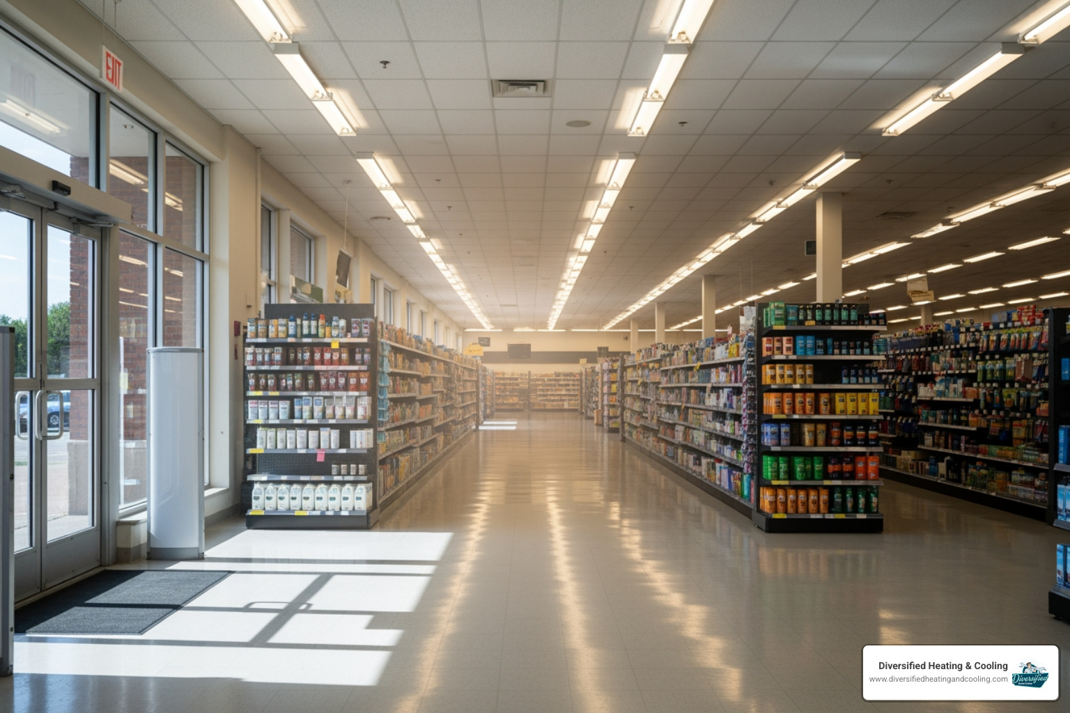 empty retail store due to uncomfortable temperatures - 24/7 commercial hvac repair in thousand palms ca