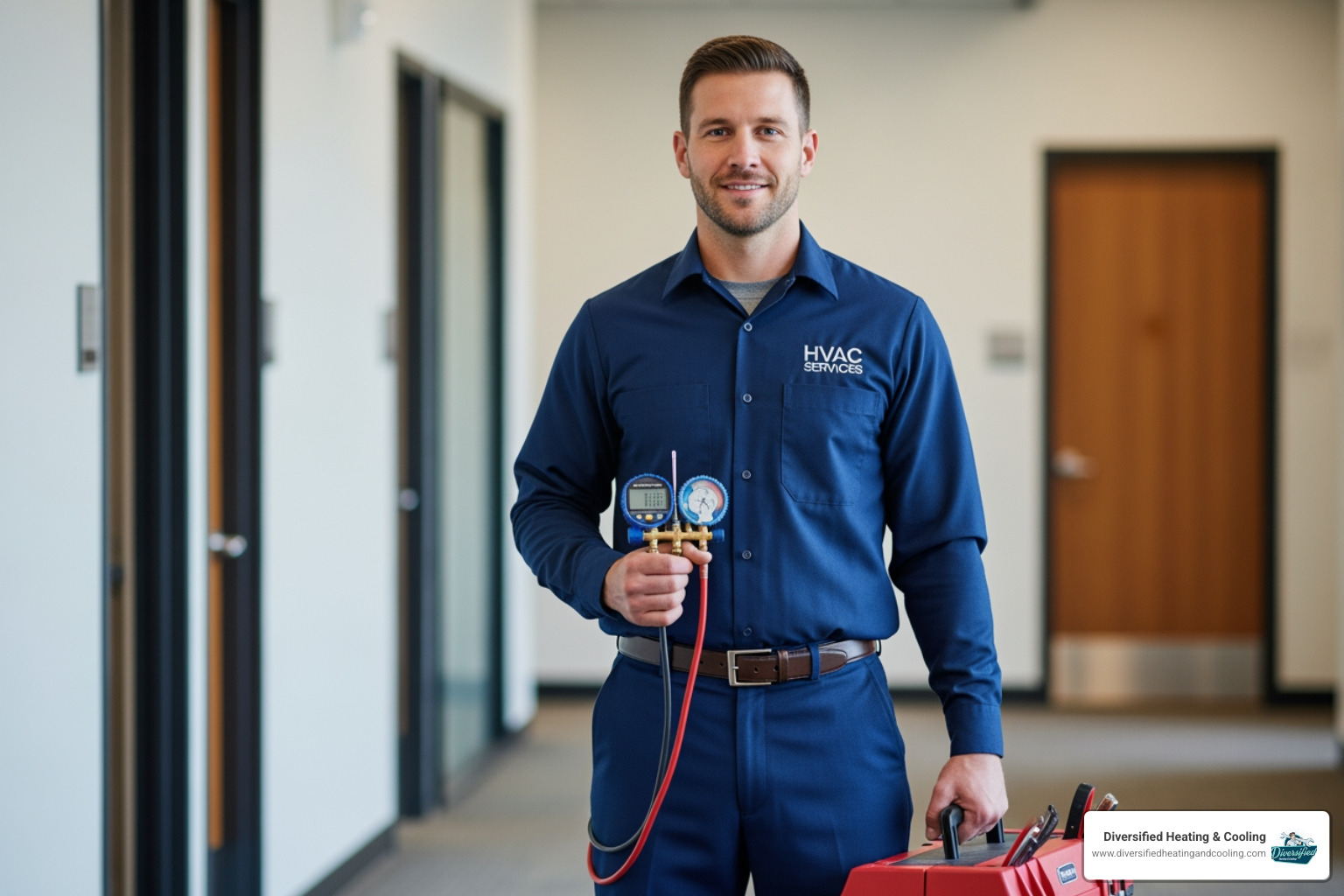 certified technician with tools, showing professionalism - 24/7 commercial hvac repair in bermuda dunes ca