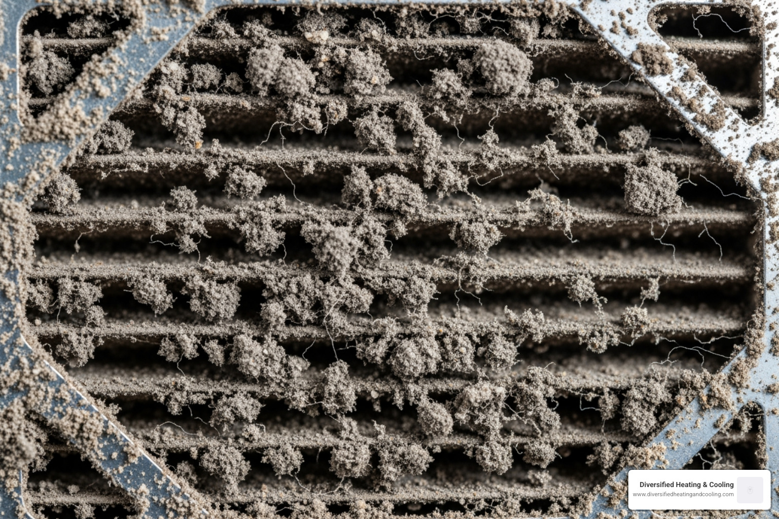dirty, sand-clogged HVAC air filter - heat pump broken in thousand palms ca