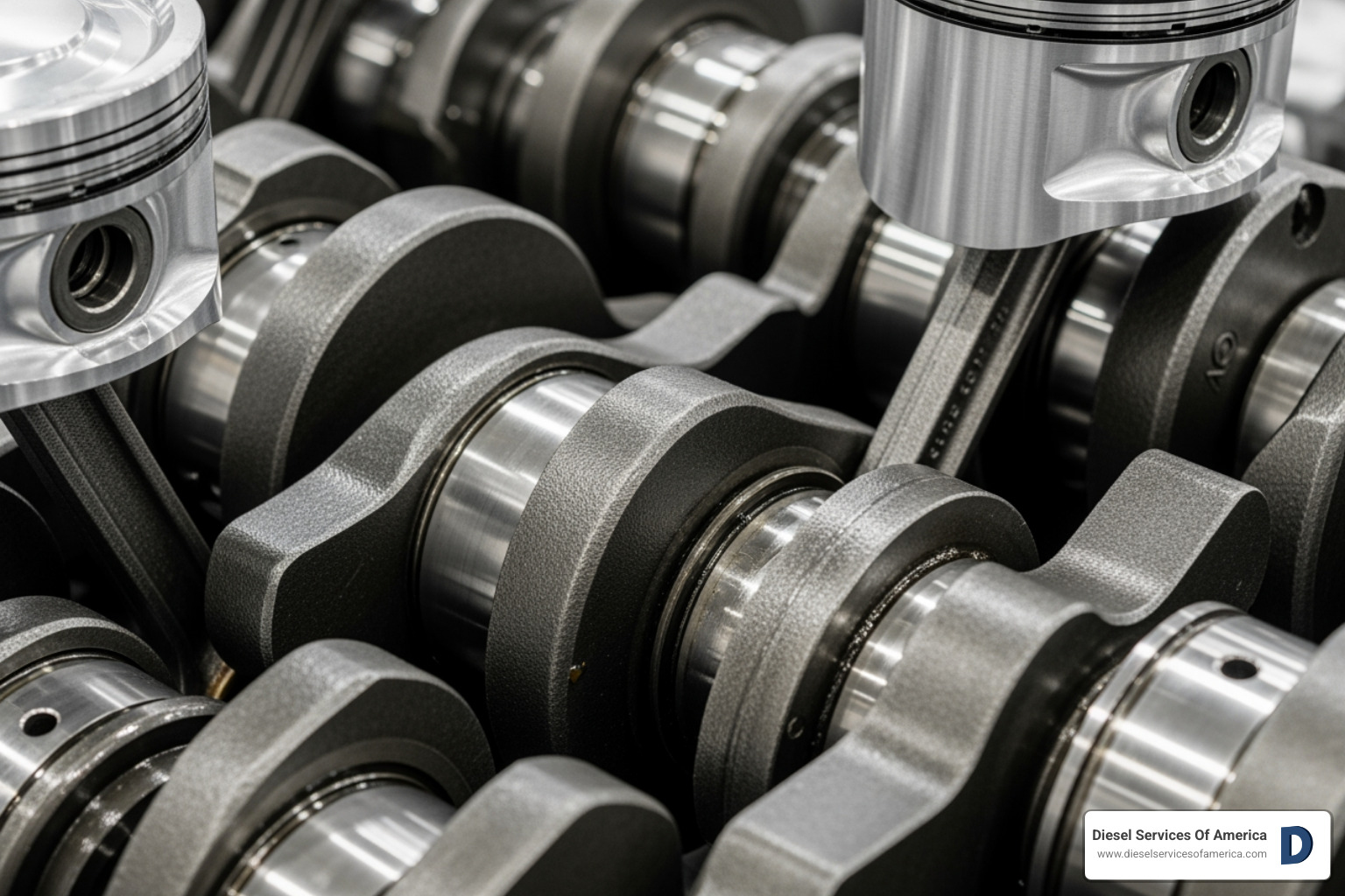 Crankshaft and piston assembly - Diesel engine components