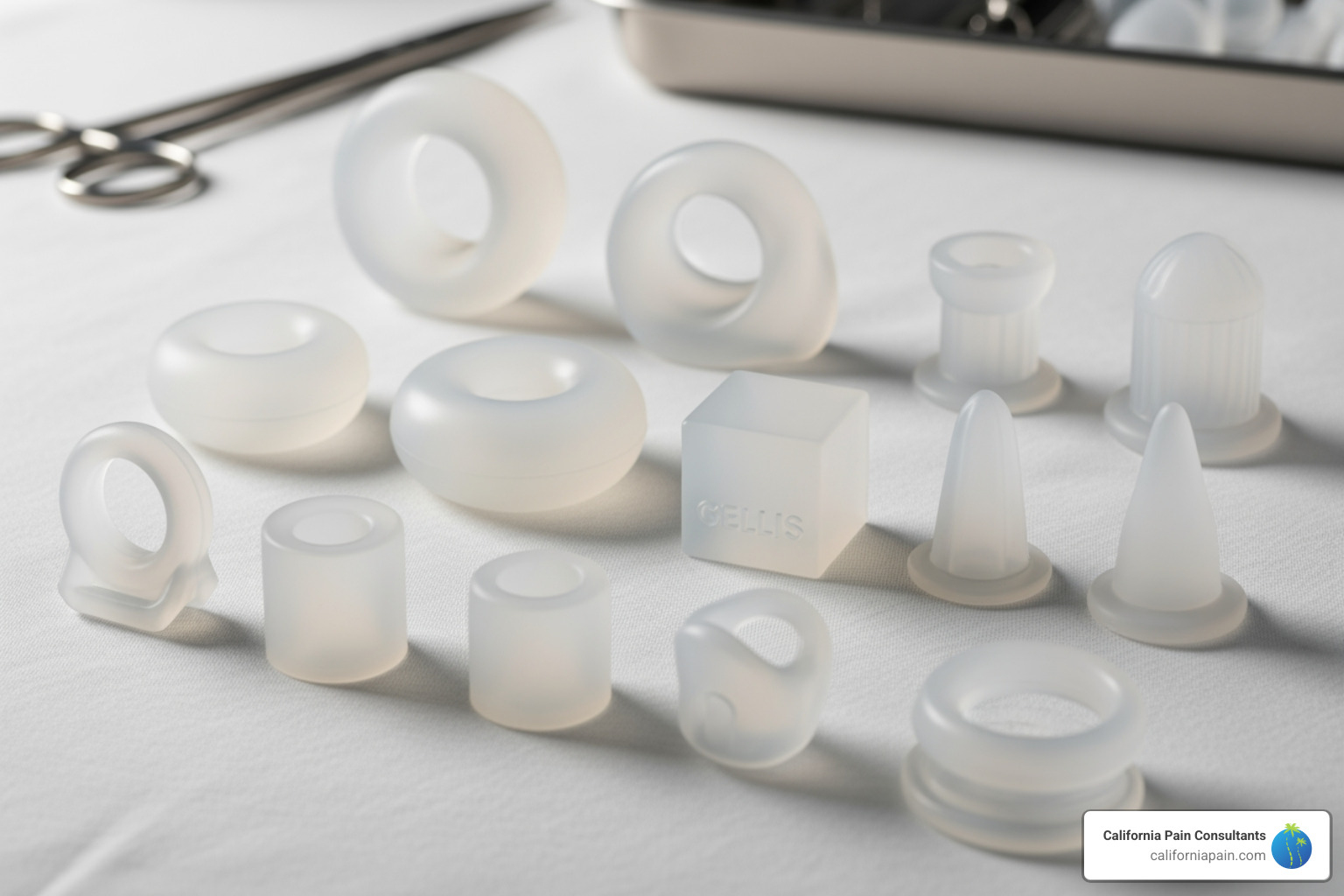 image showing different types of pessaries - urinary incontinence treatment