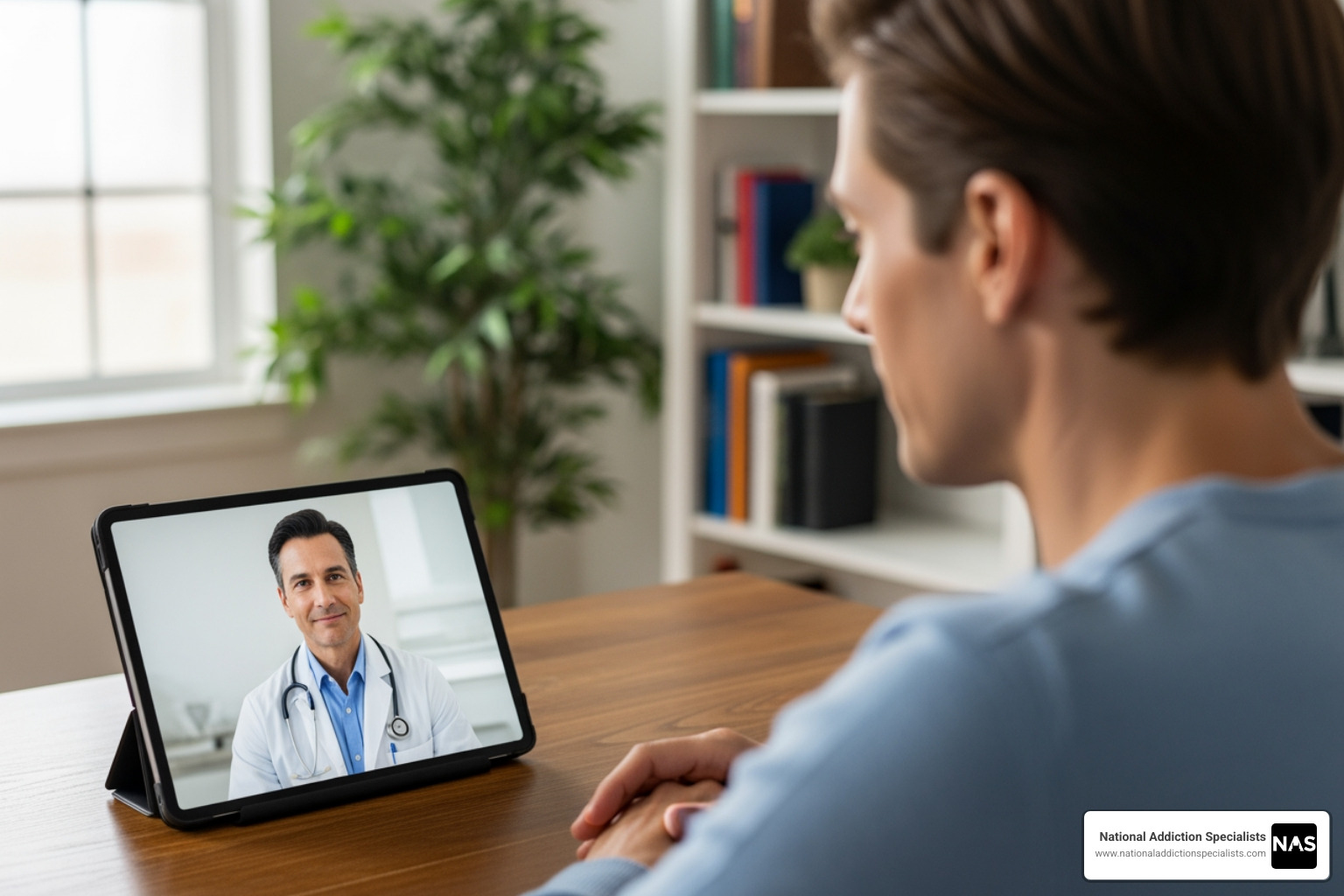 Image of a person on a telehealth call with a doctor - what is subutex Image of a person on a telehealth call with a doctor - what is subutex