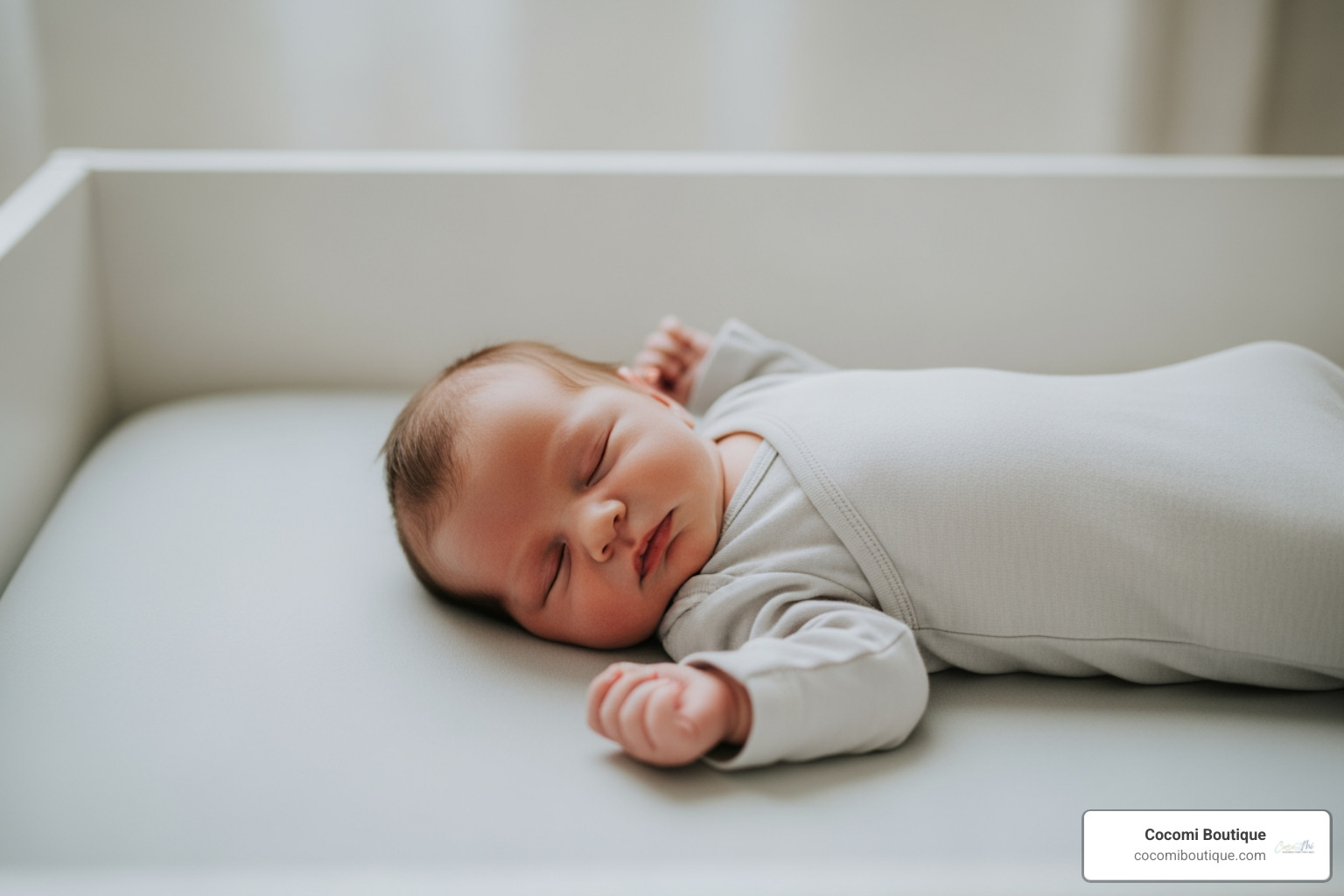 an ideal safe sleep space for a newborn - Newborn sleep comfort