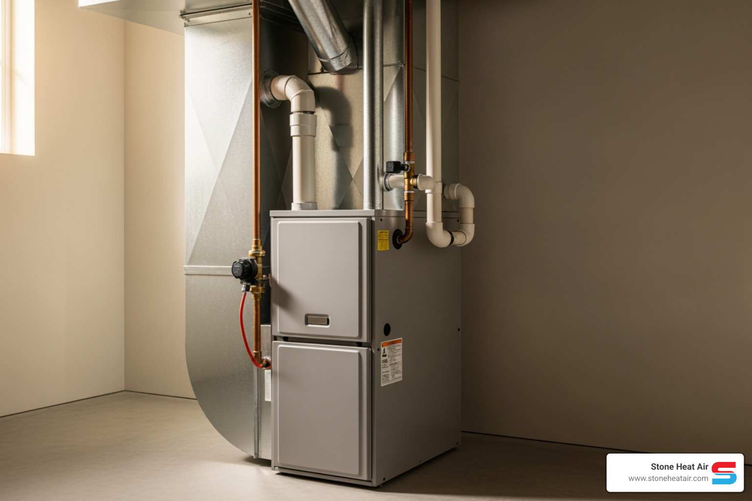 modern high-efficiency furnace unit - heating company near me in central point or