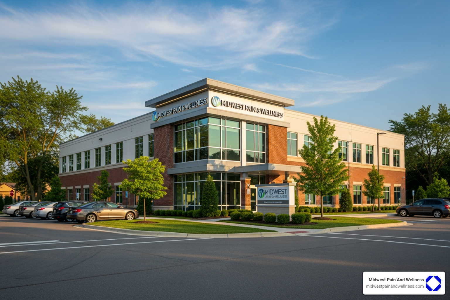 Exterior shot of the Midwest Pain and Wellness clinic in Chicago Ridge. - epidural injections Chicago