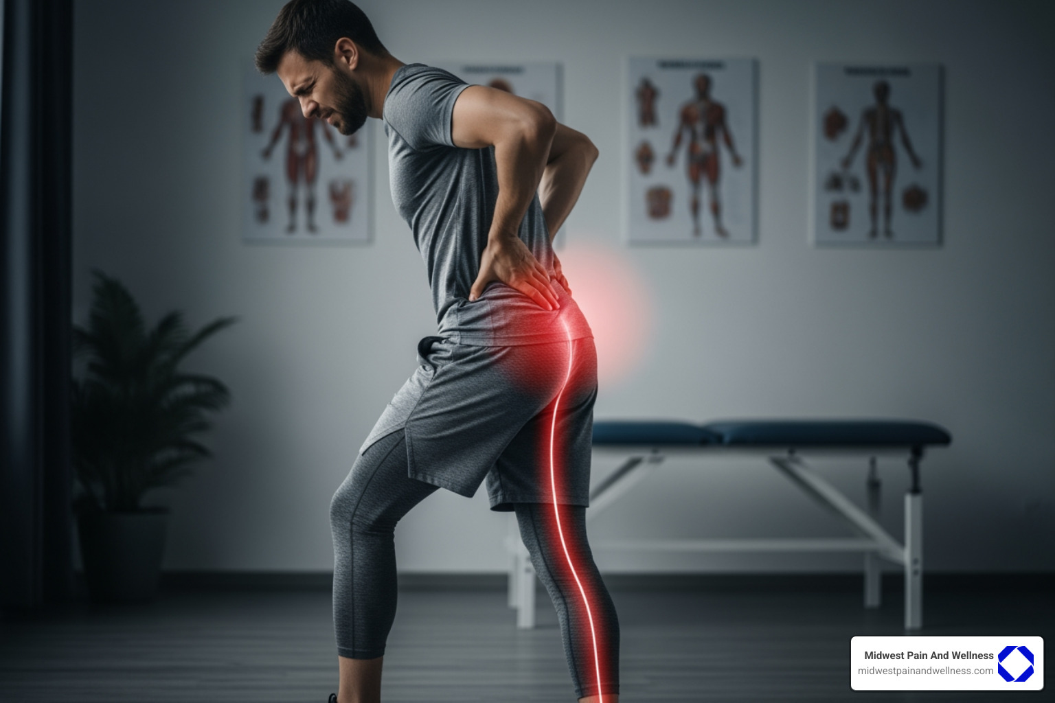 radiating pain down leg - Degenerative disc disease