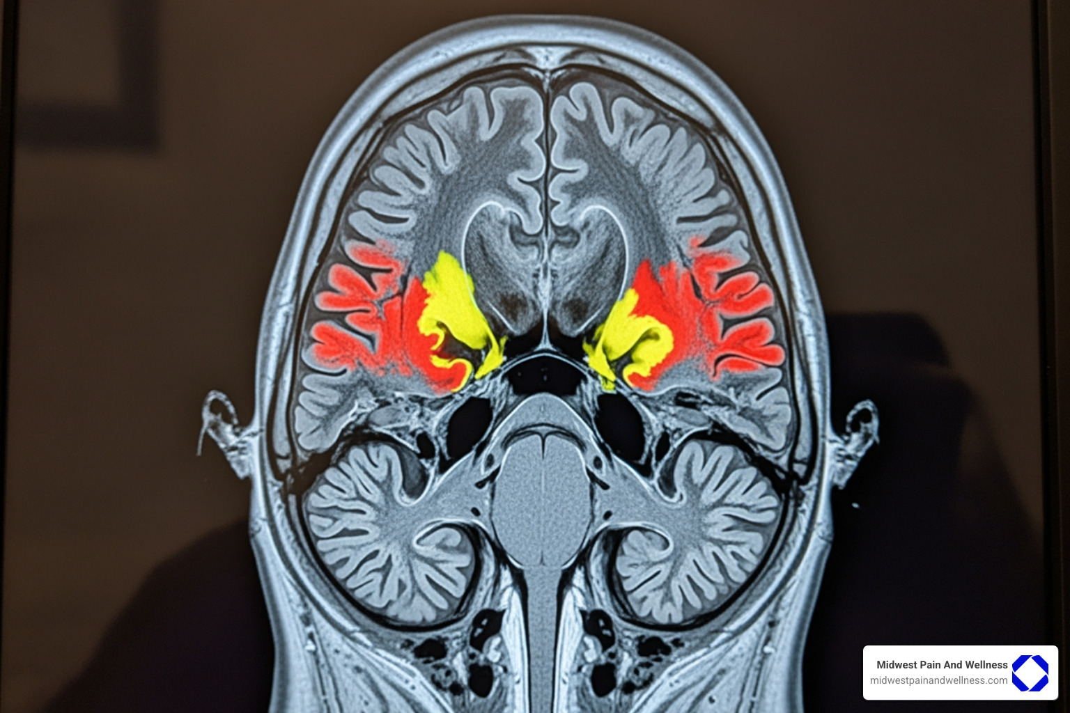 Brain scan showing effects of opioids - opioid-free pain management