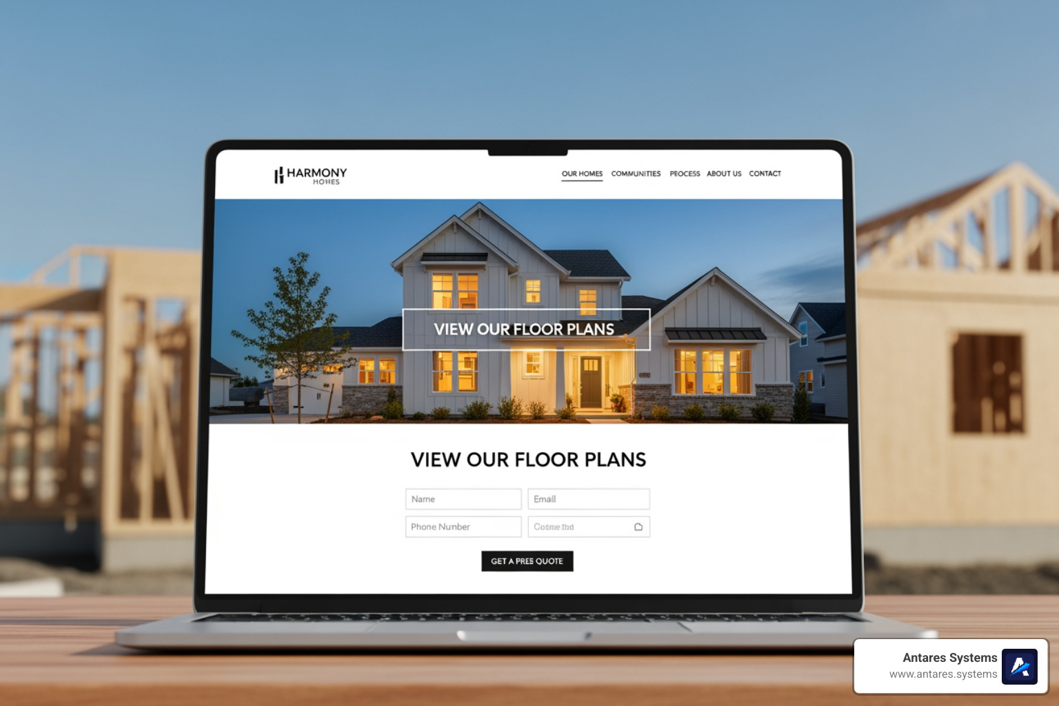 High-converting landing page for a home builder - PPC for home builders