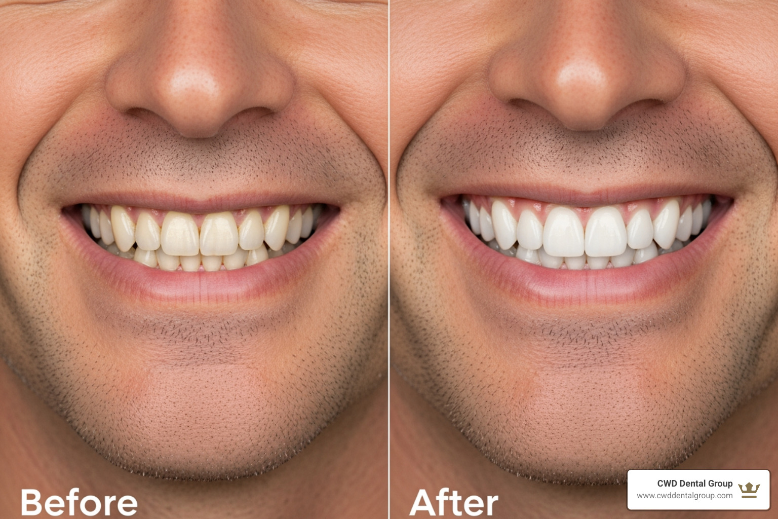 before and after smile makeover - family dentist near me