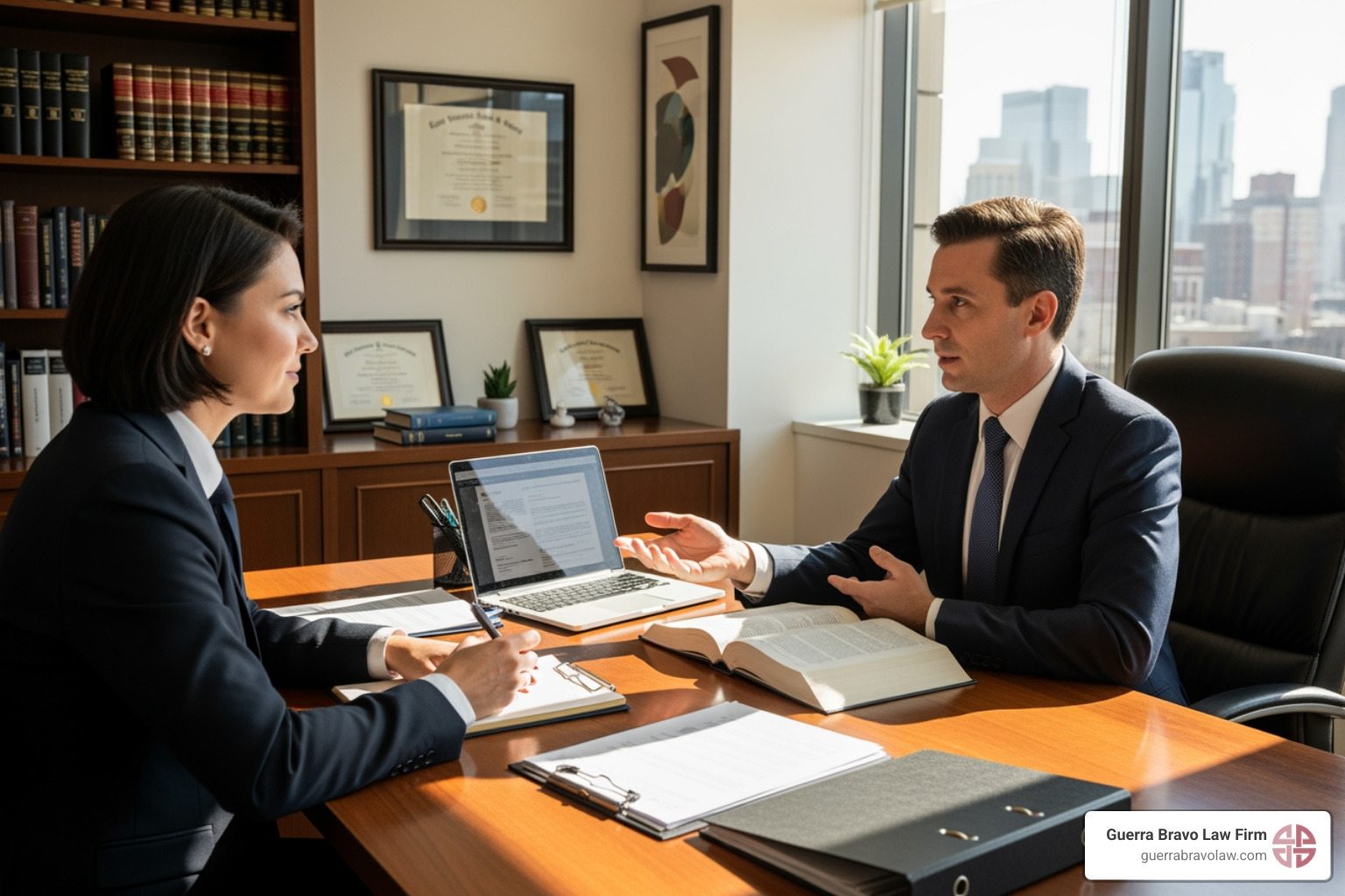 person consulting with an immigration lawyer in an office setting - cancel deportation order person consulting with an immigration lawyer in an office setting - cancel deportation order