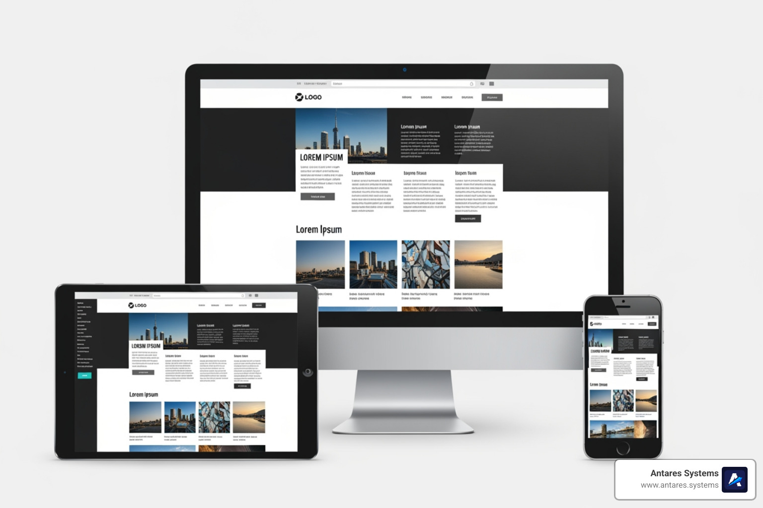 a responsive website on desktop, tablet, and mobile - san antonio website design and development
