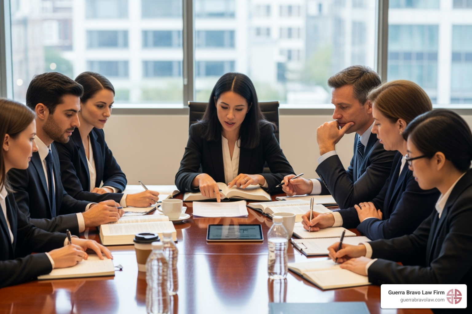 diverse legal team collaborating around a table - Experienced immigration lawyer diverse legal team collaborating around a table - Experienced immigration lawyer