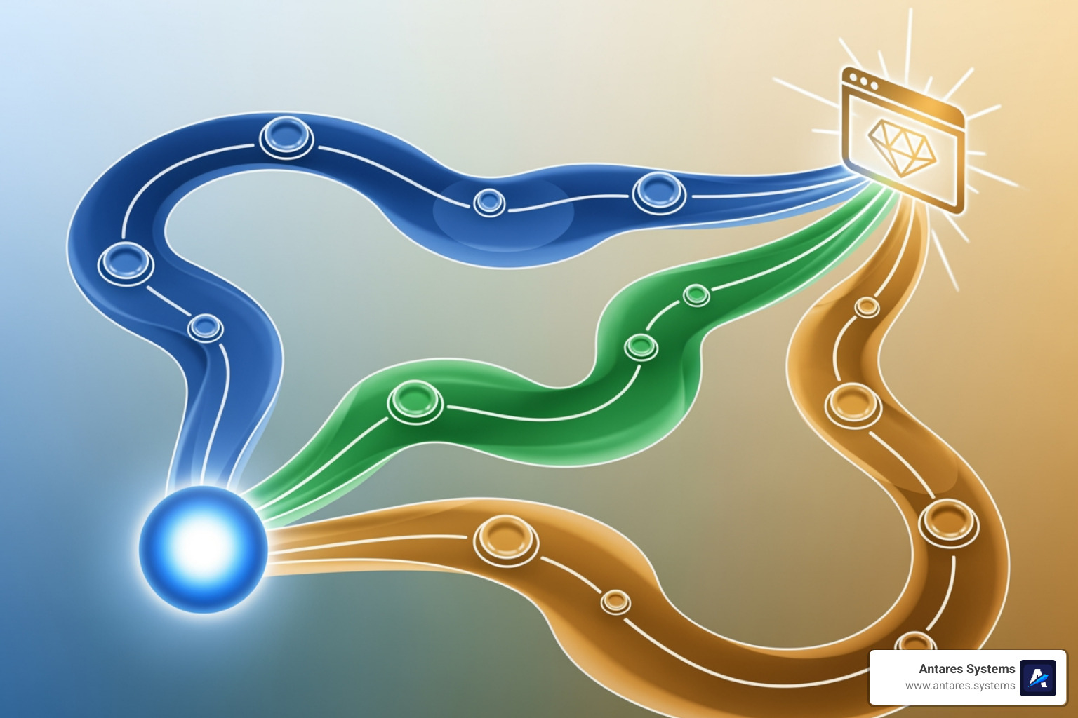 Three main website development options flowchart - affordable website development
