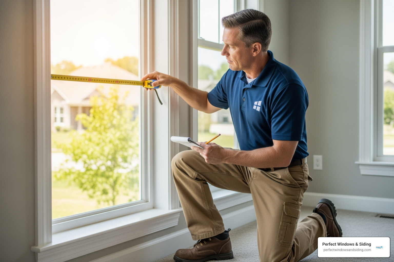 professional installer measuring a window - house windows chicago professional installer measuring a window - house windows chicago