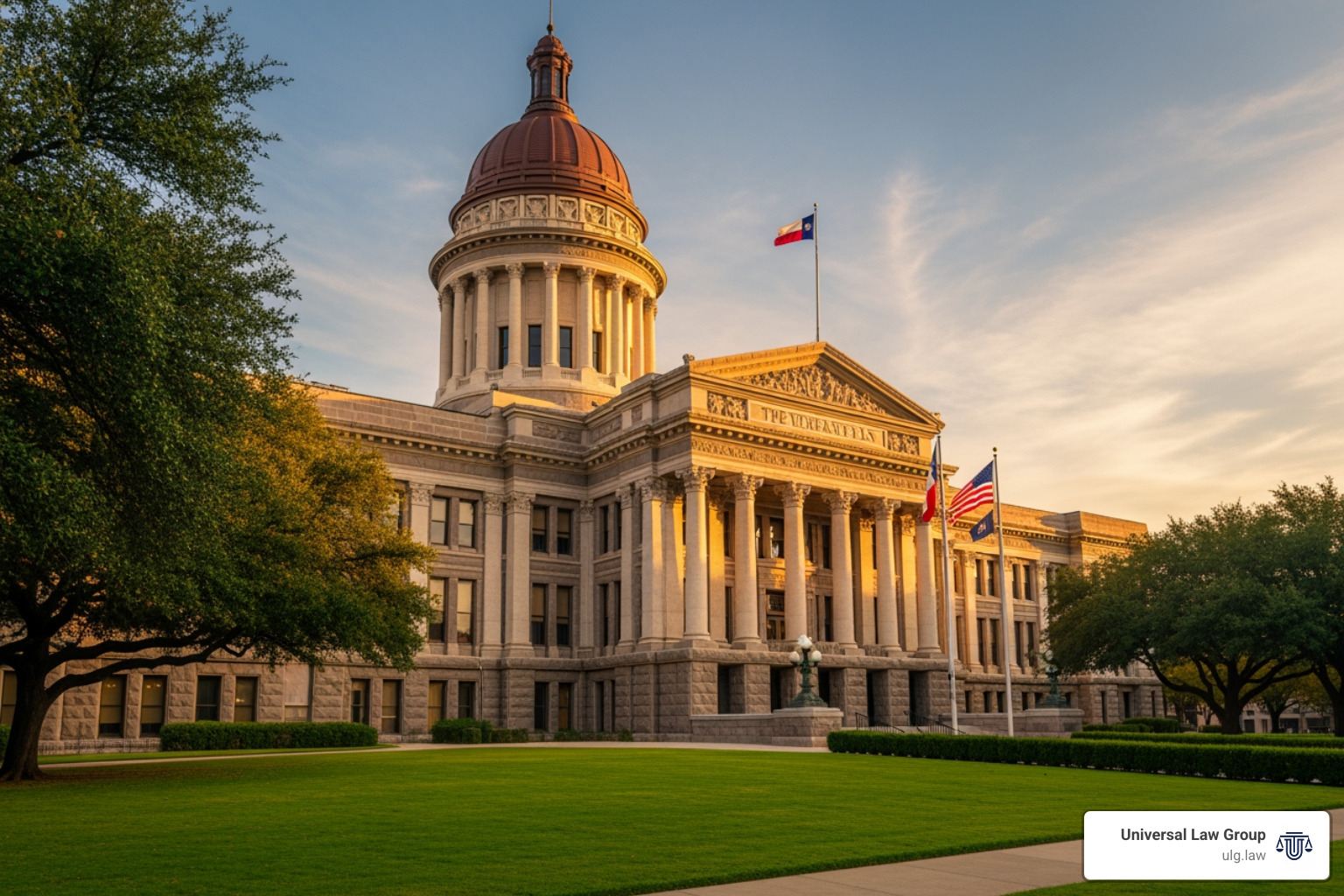 The Texas Supreme Court building in Austin. - houston commercial litigation attorney