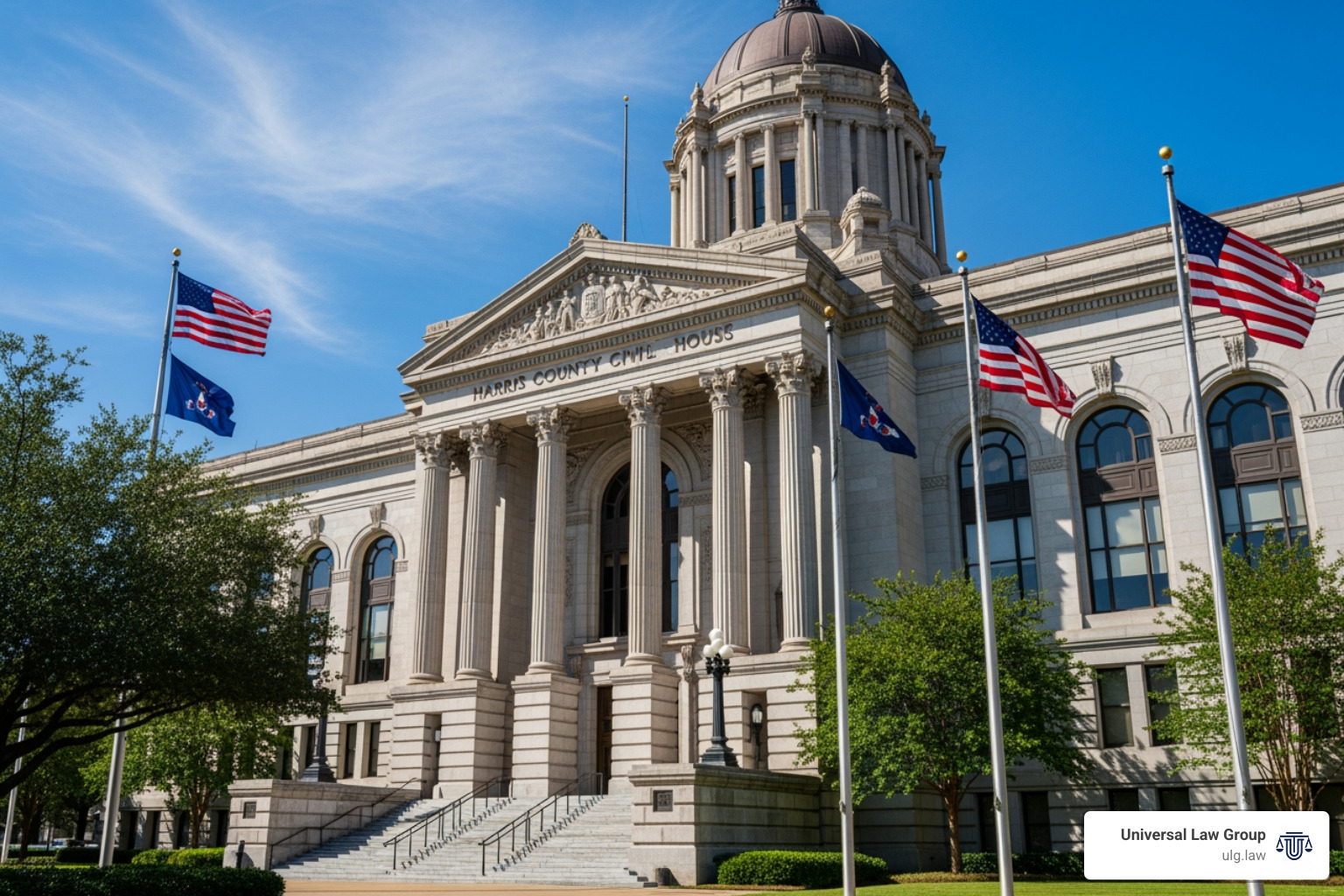 The Harris County Civil Courthouse. - houston commercial litigation attorney