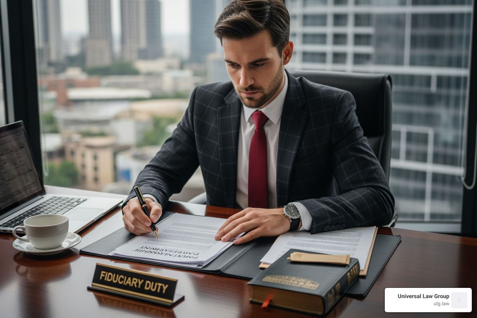 Flowchart showing how a disagreement can escalate to a breach of fiduciary duty claim: 1. Minor Disagreement (e.g., business strategy) -> 2. Escalation (e.g., financial transparency issues) -> 3. Allegation of Misconduct (e.g., self-dealing) -> 4. Breach of Fiduciary Duty Claim (legal action ensues) - Partnership Dispute & Fiduciary Duty Lawyer