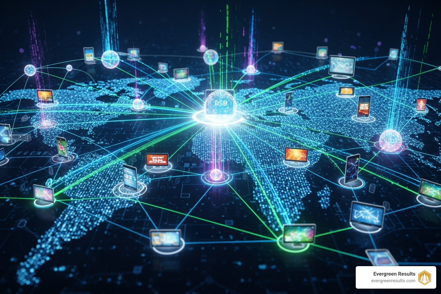 digital advertising ecosystem infographic - digital advertising services